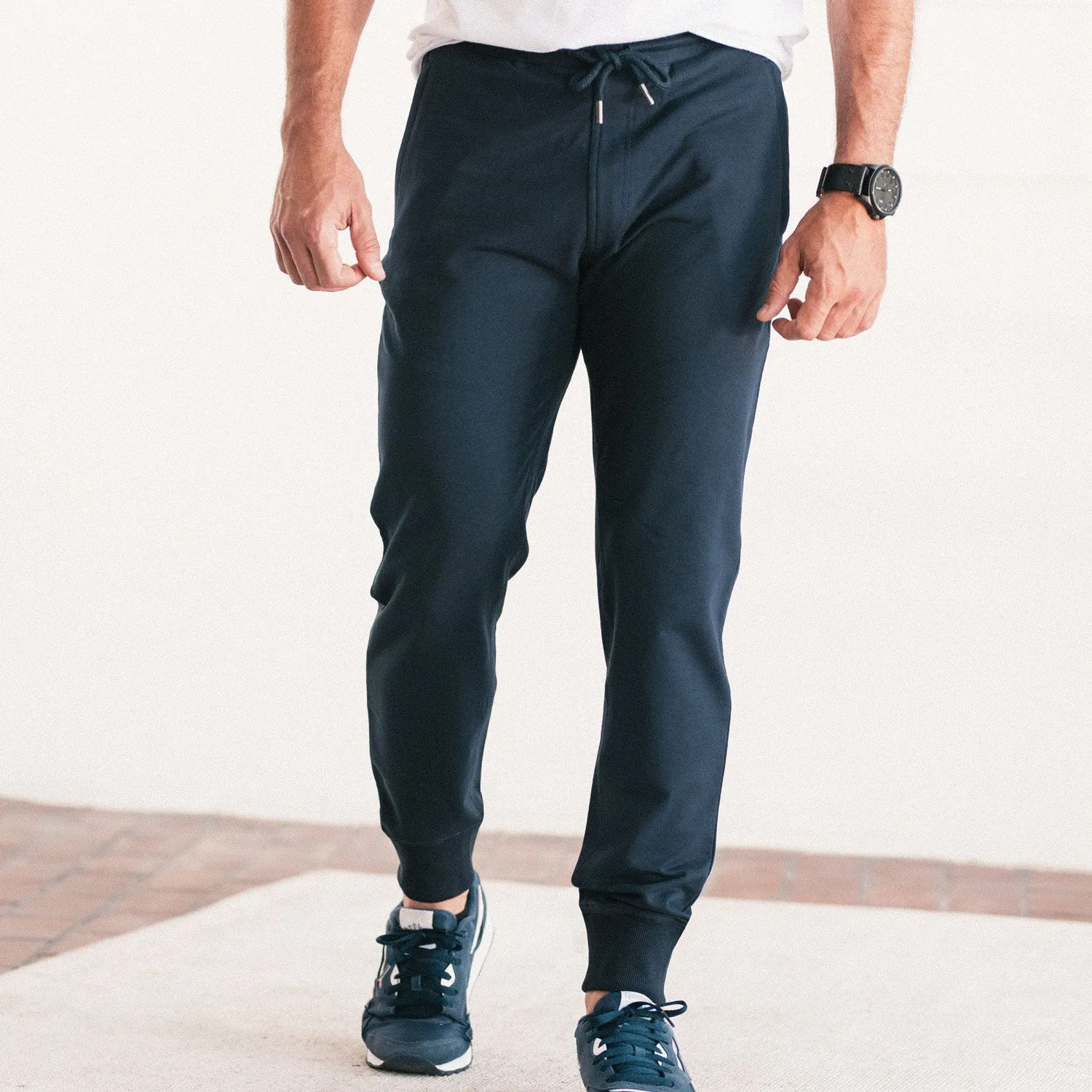 Essential Joggers –  Navy Cotton French Terry