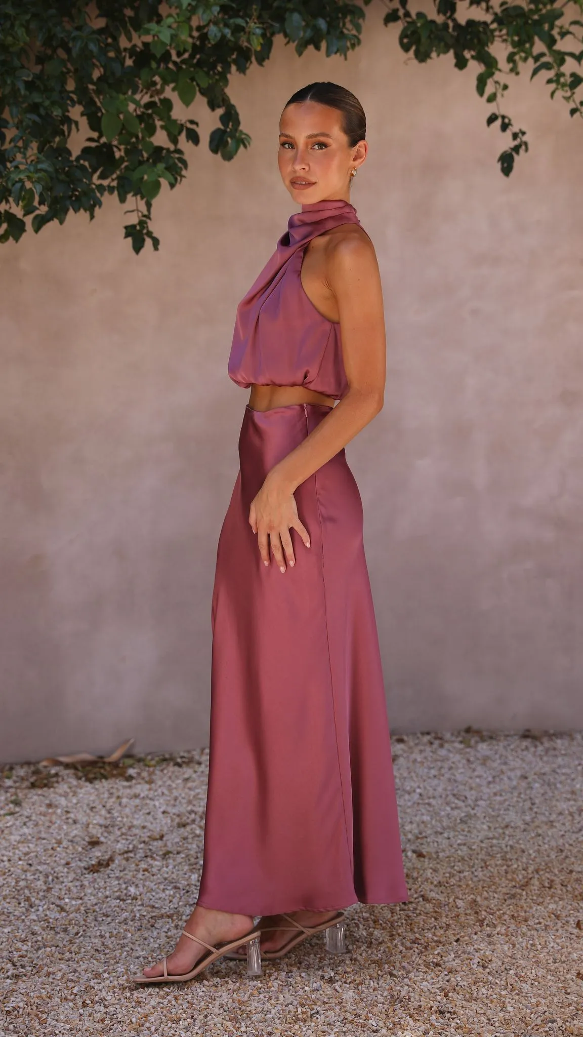 Esther Maxi Skirt - Plum