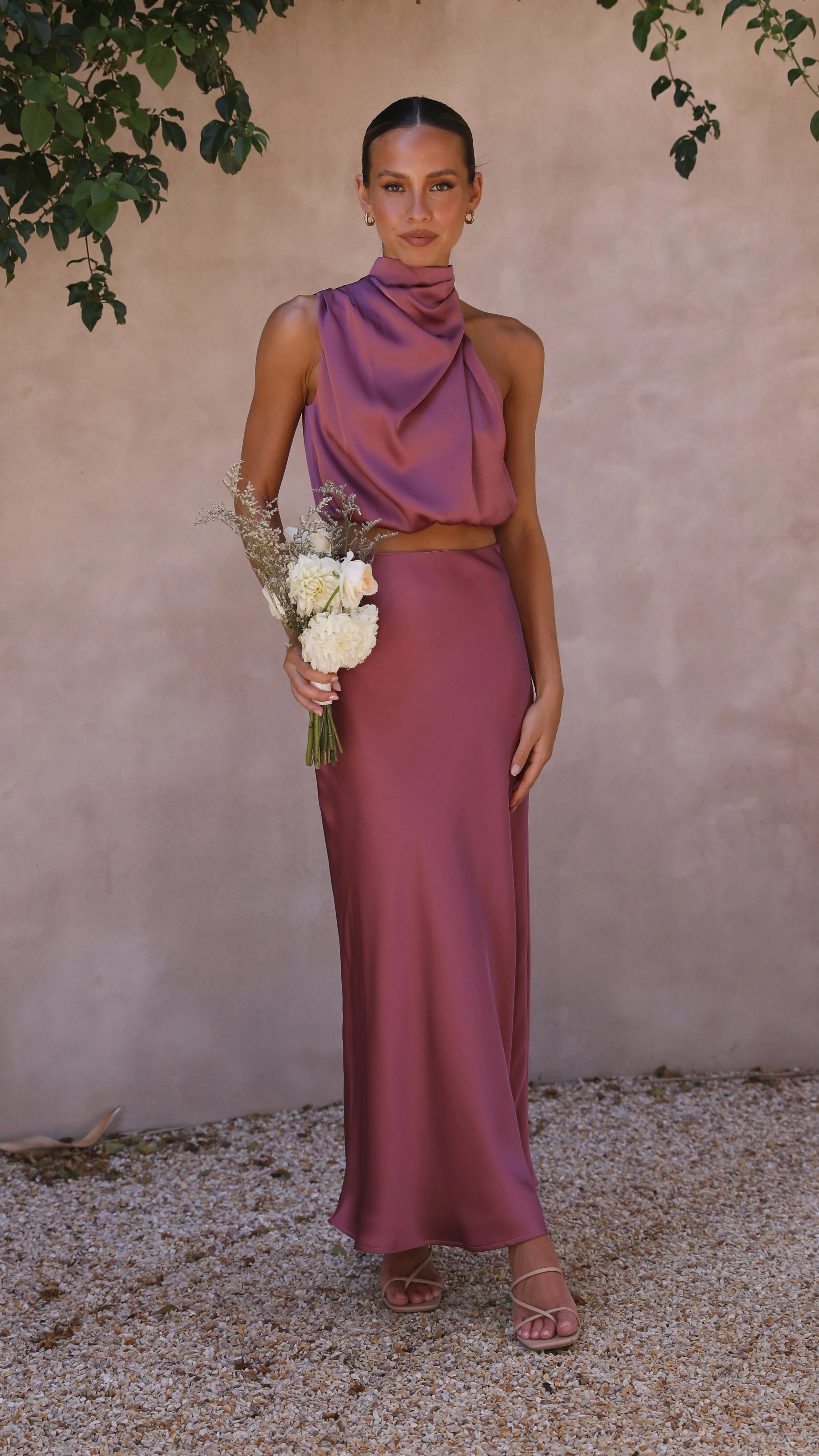 Esther Maxi Skirt - Plum