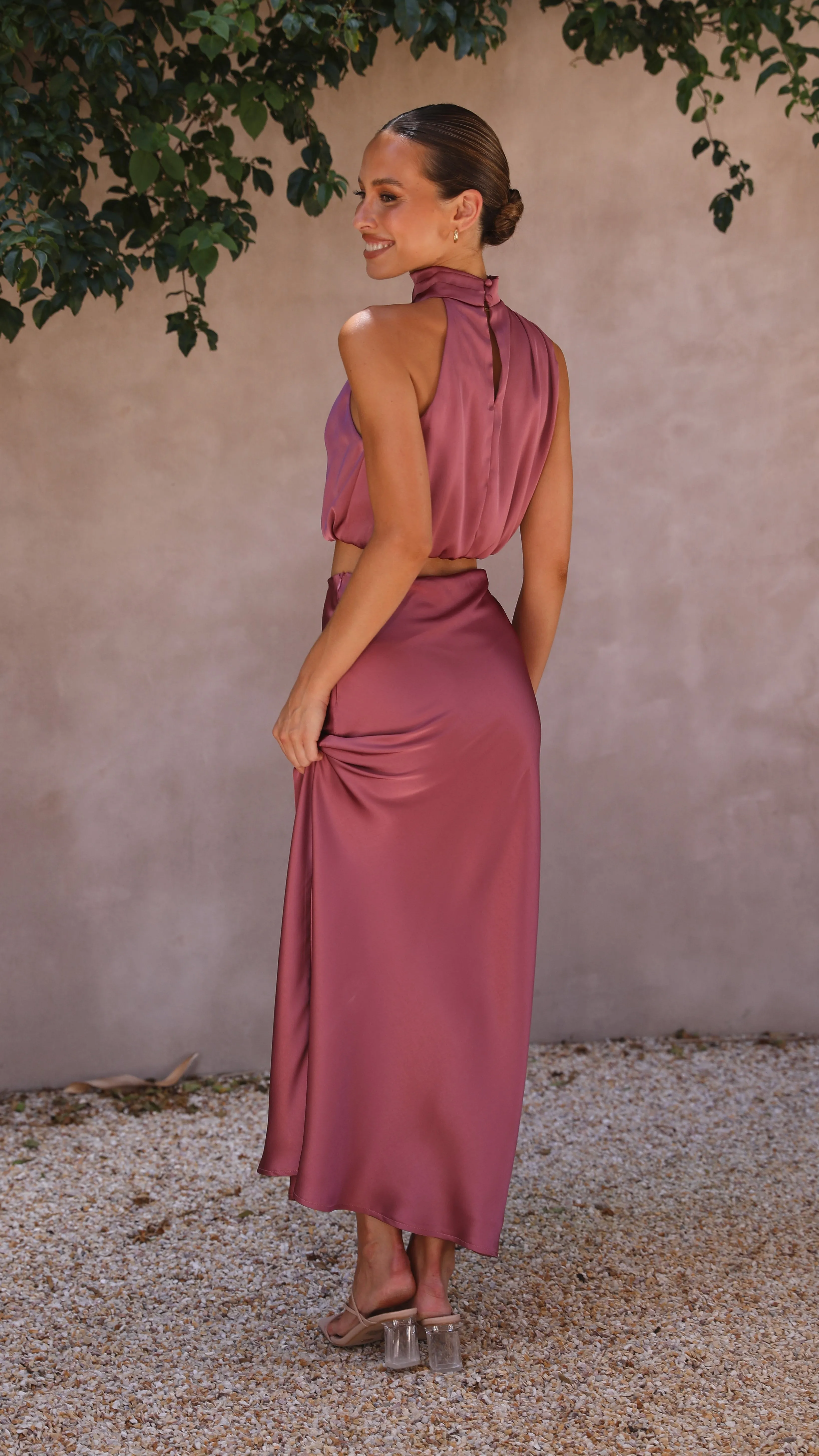 Esther Maxi Skirt - Plum