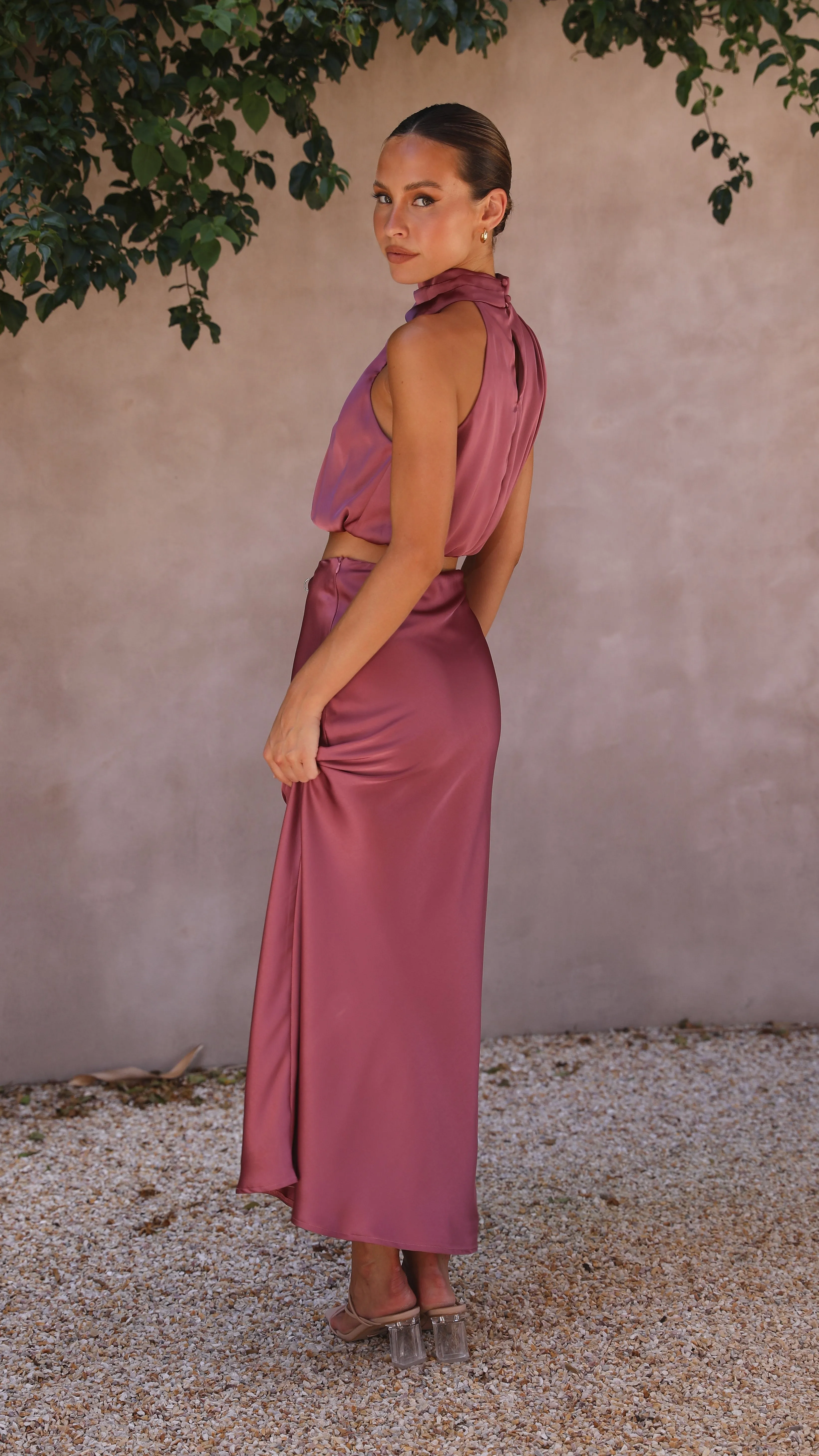 Esther Maxi Skirt - Plum