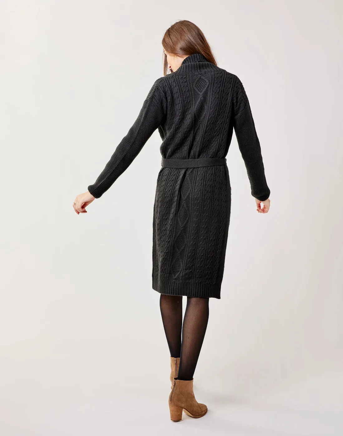 Etta Shawl Cardigan: Black - FINAL SALE