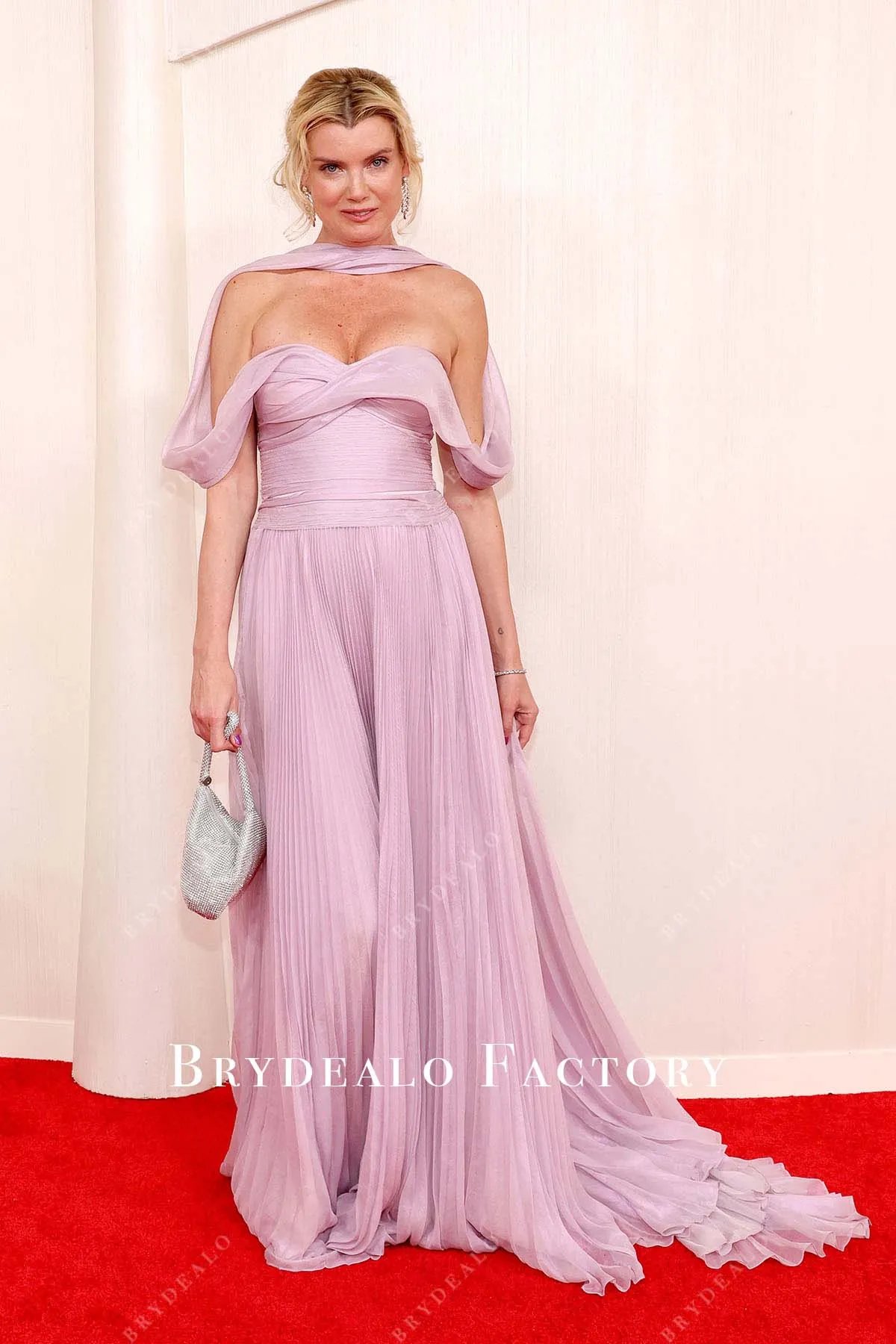 Eugenia Kuzmina 2024 Oscars Lilac A-Line Red Carpet Dress