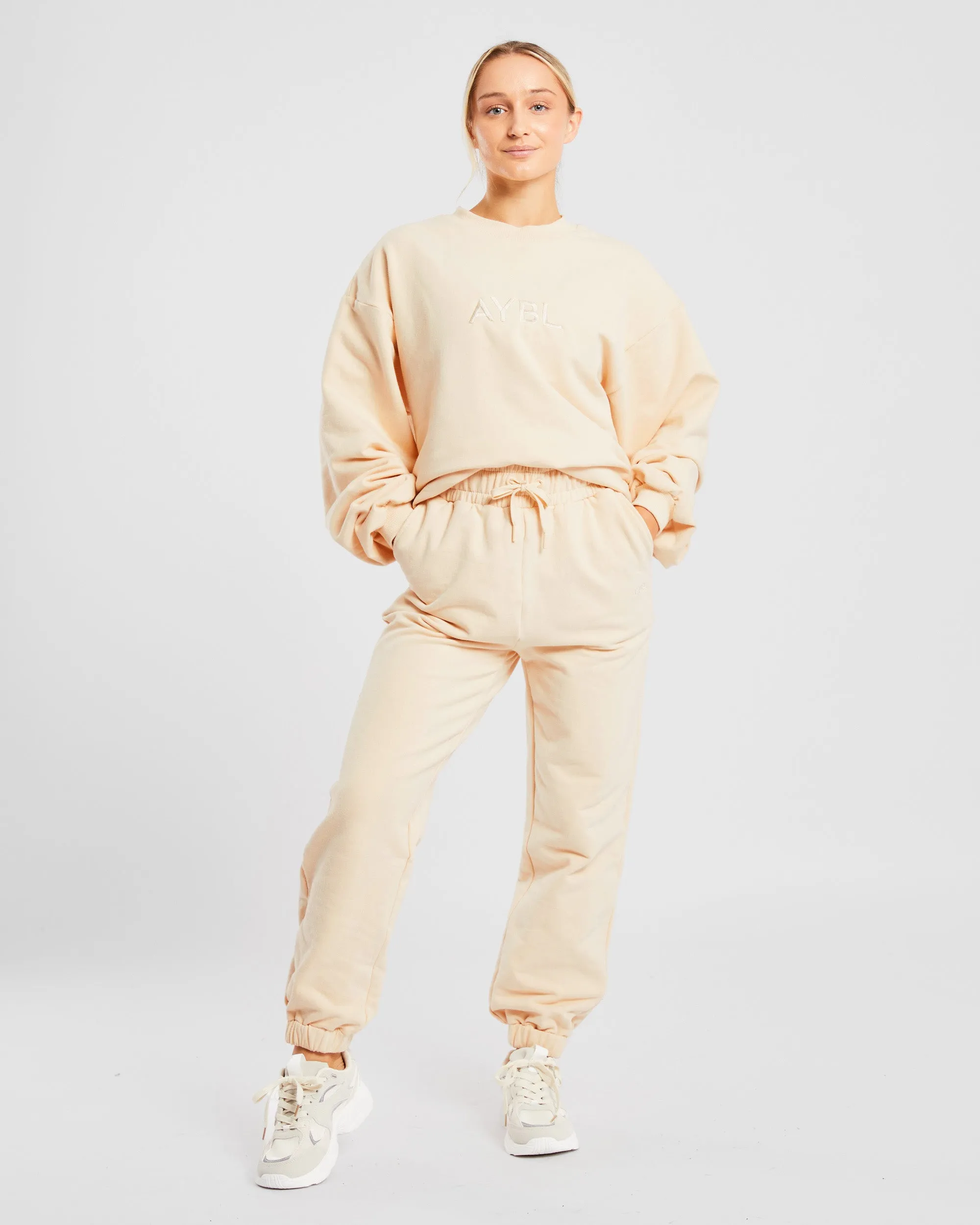 Everyday Relaxed Joggers - Cream