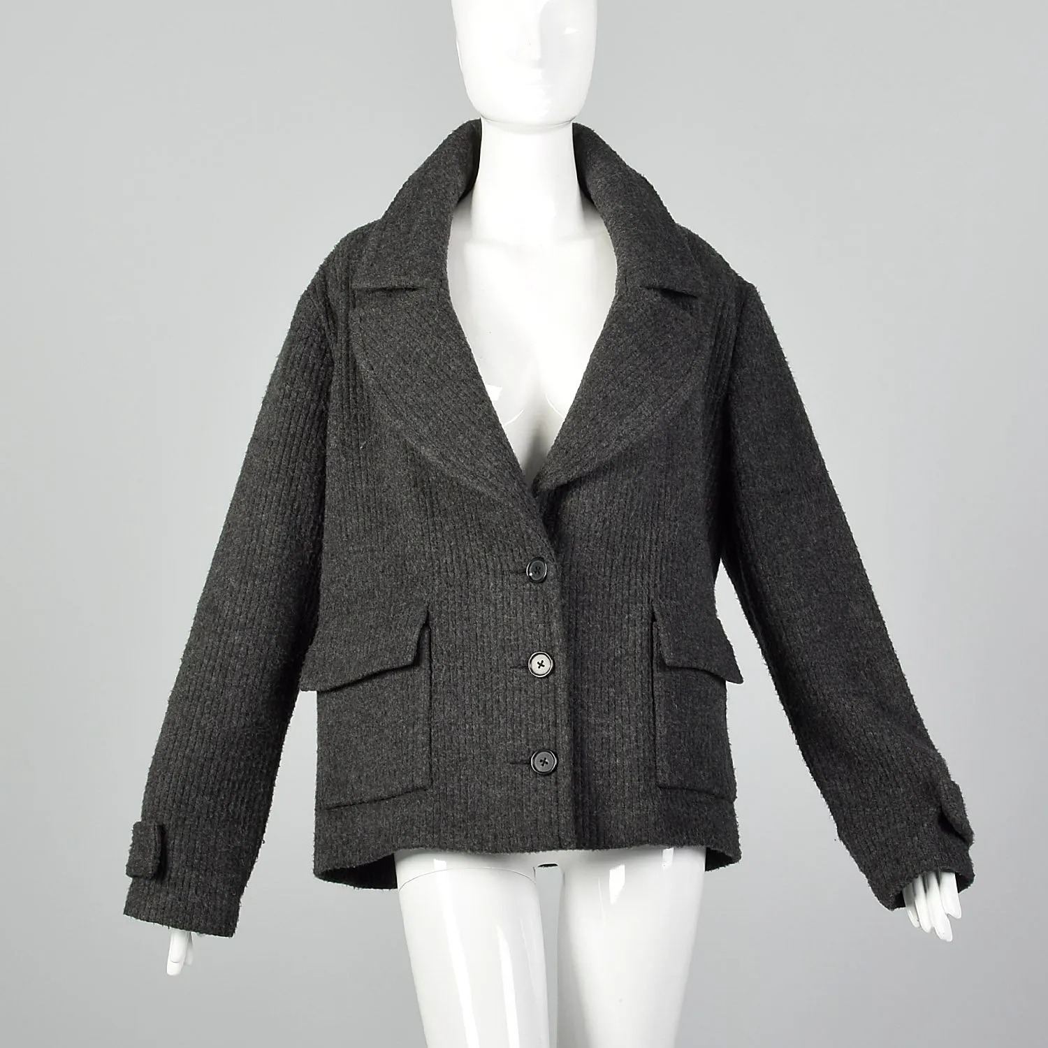 Fall 2008 Runway Alexander Wang Oversized Gray Jacket