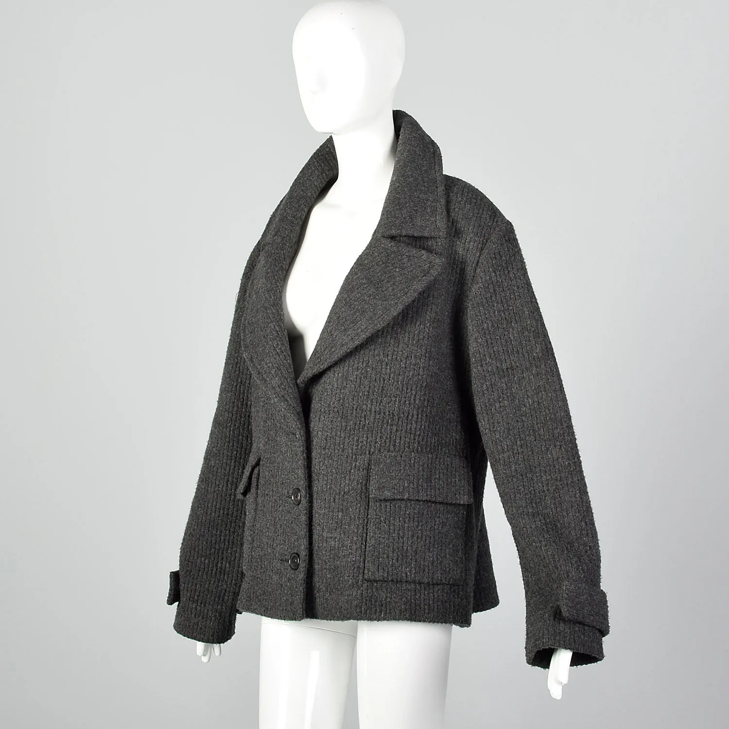 Fall 2008 Runway Alexander Wang Oversized Gray Jacket