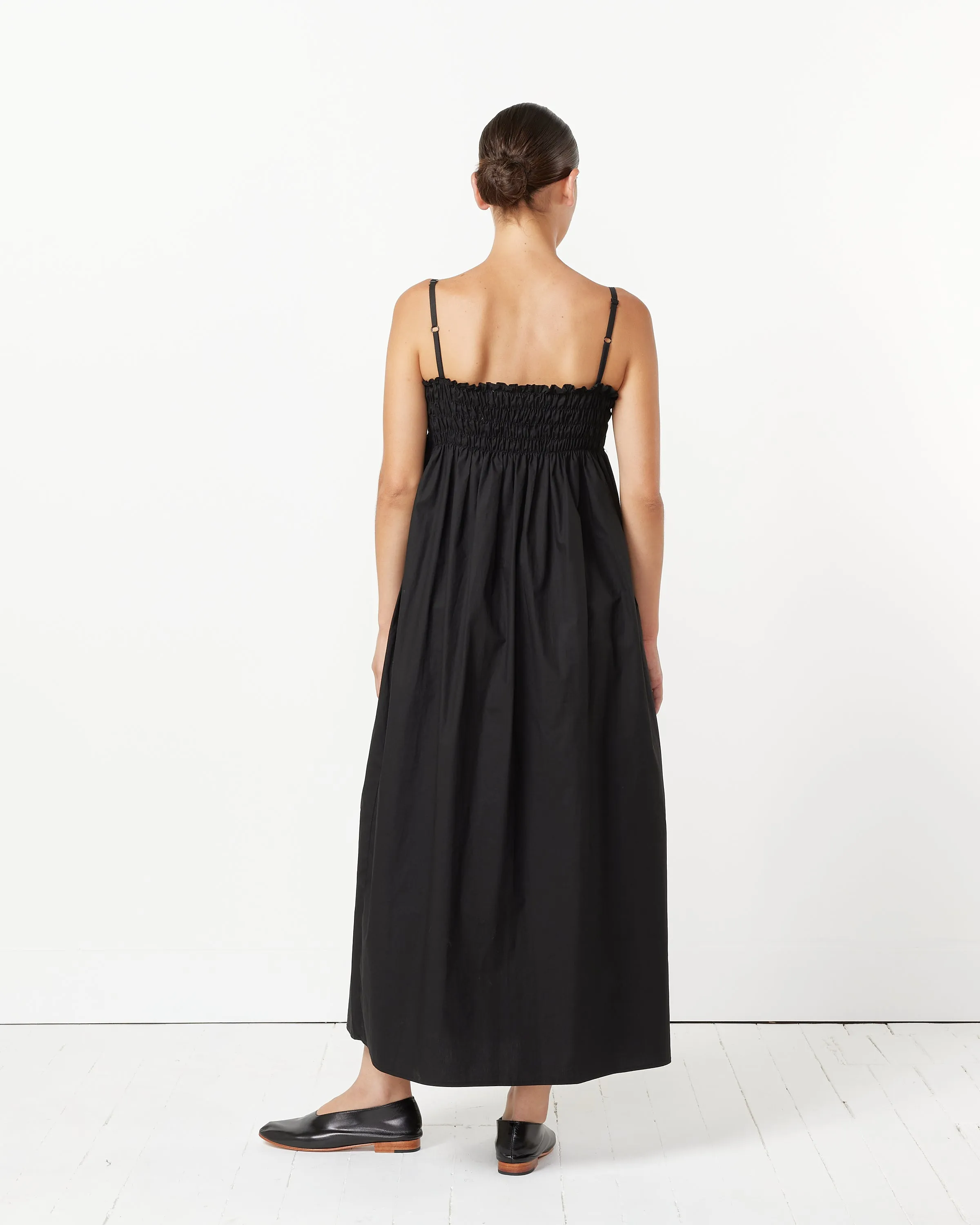 Faye Embroidery Dress in Black