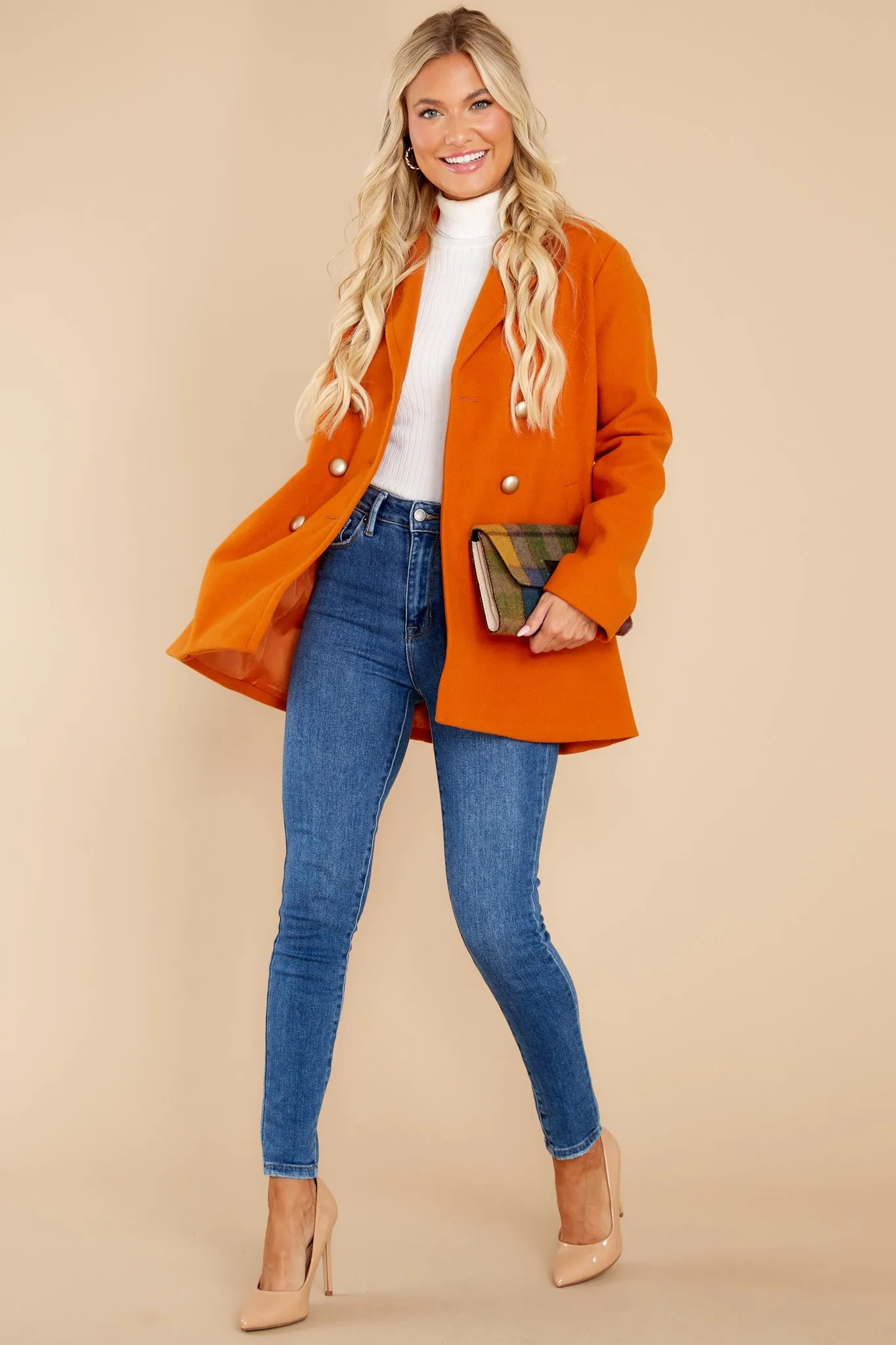 Fit For A Queen Burnt Orange Coat