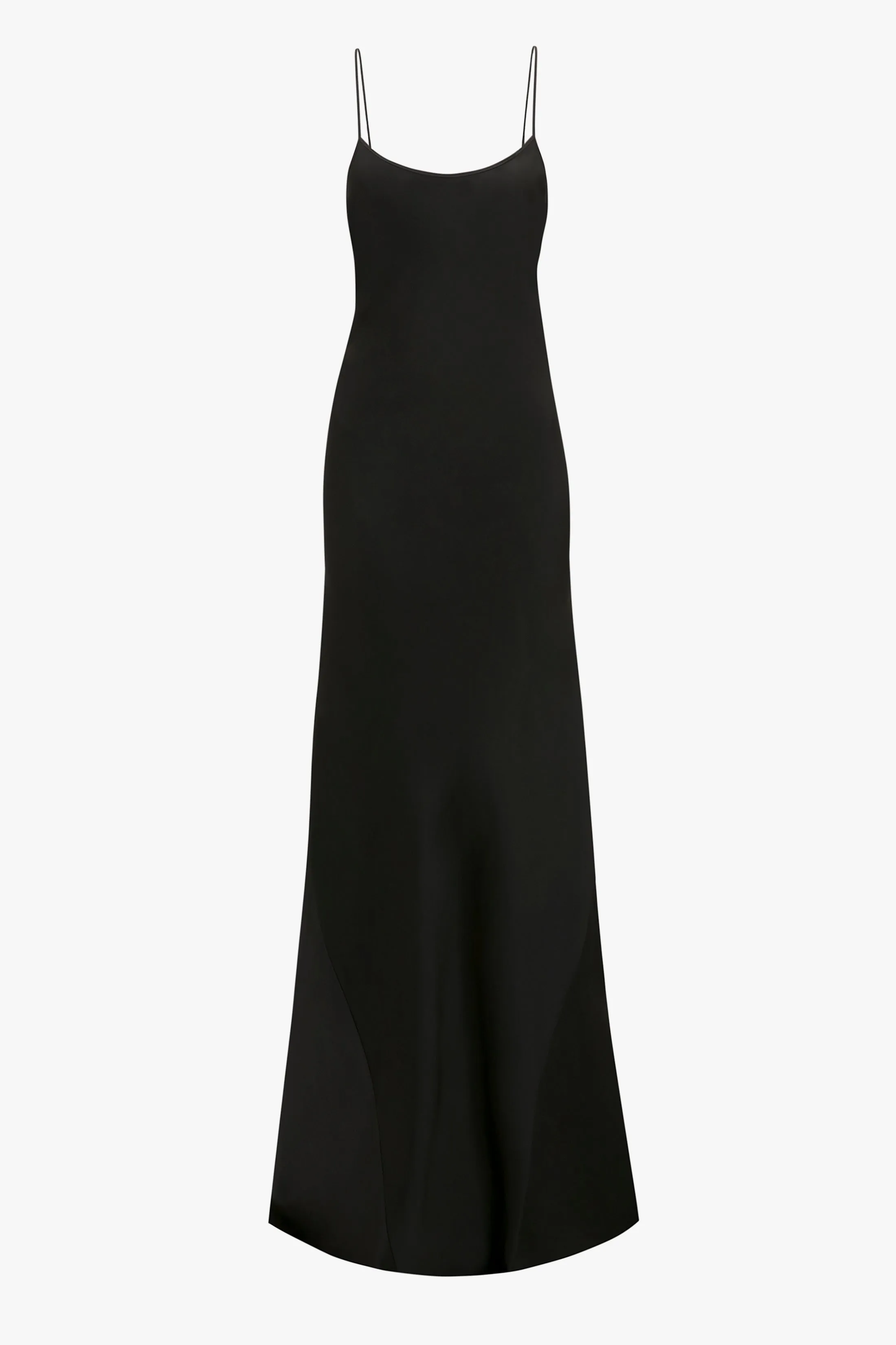 Floor-Length Cami Dress In Black