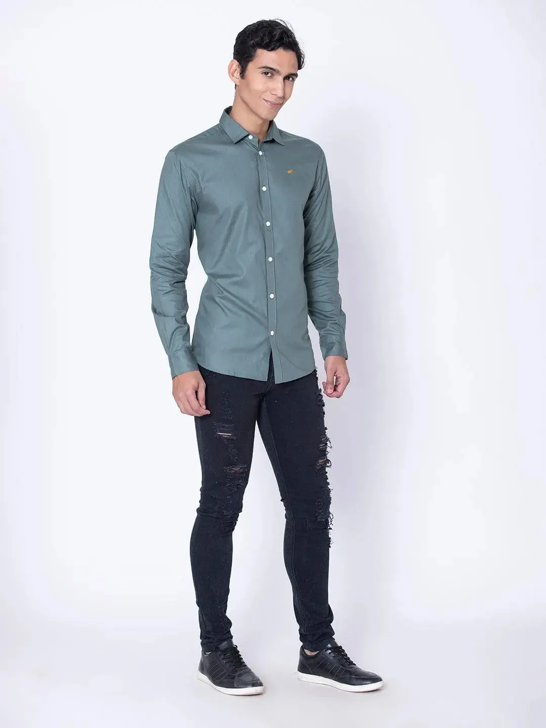 Forest Green Casual Shirt