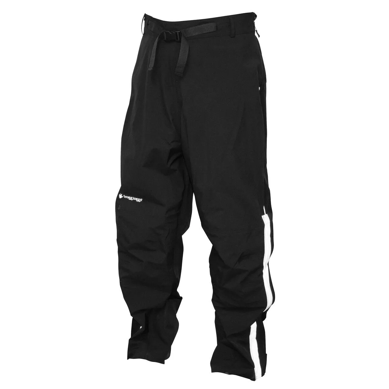 Frogg Toggs Mens Black/Silver Pilot Rider's Pants