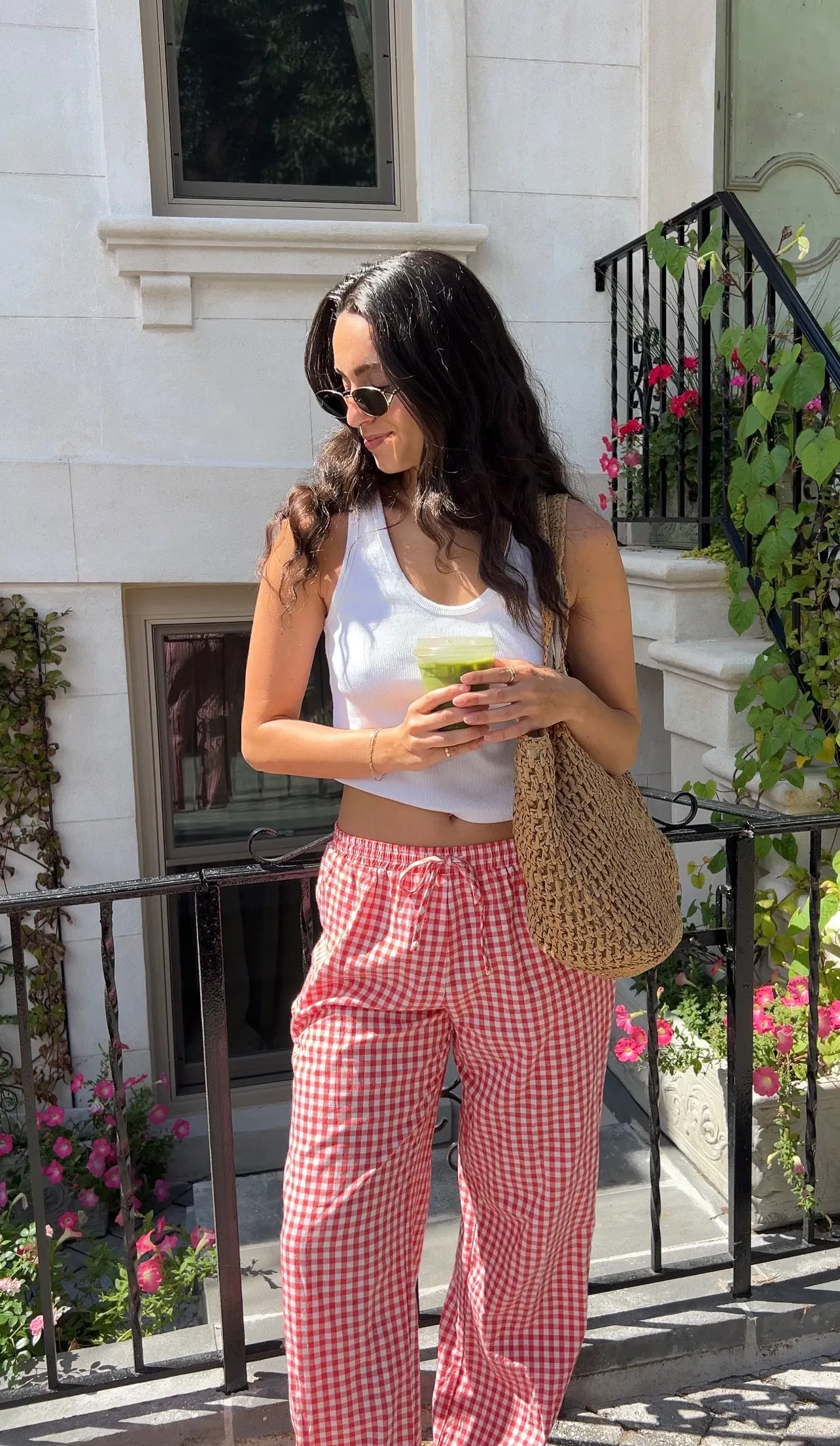 gingham pants