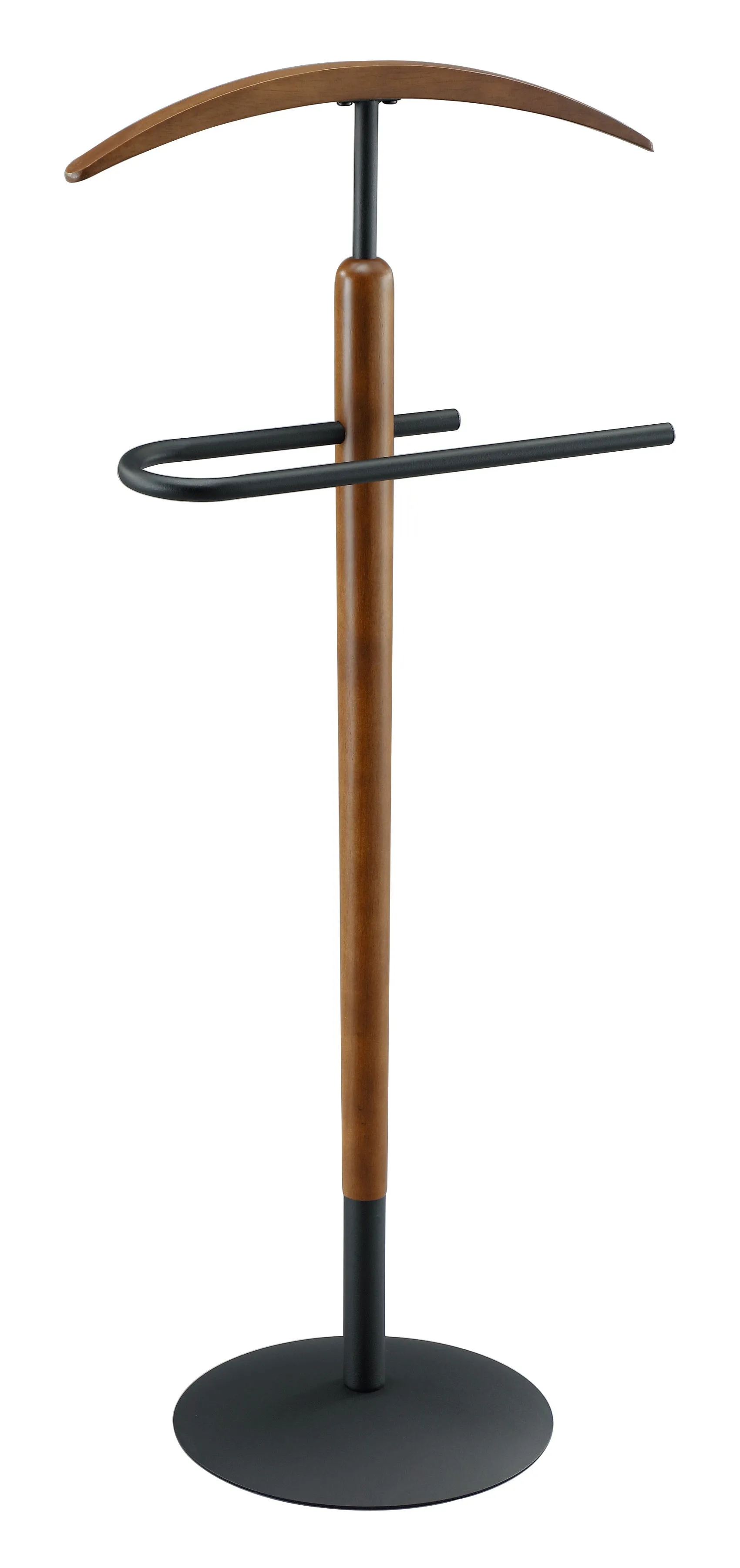 Grayson Suit Butler/Men's Valet/Coat Stand, Metal, Black/Walnut