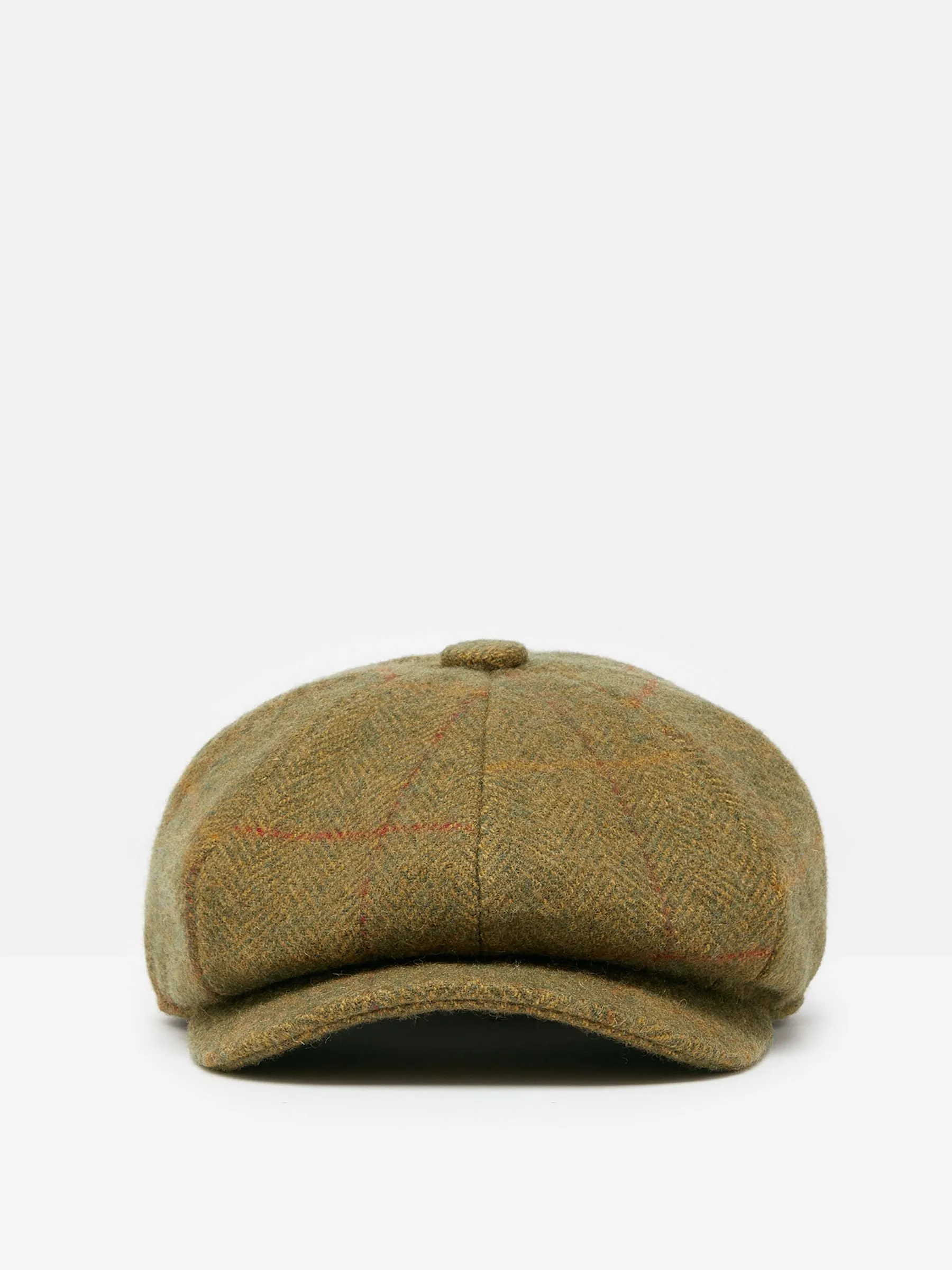 Green Tweed Baker Boy Hat