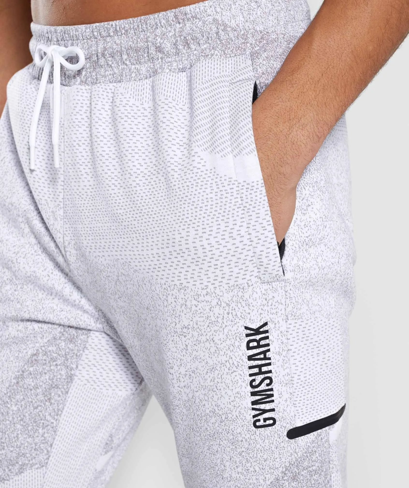 Gymshark Ultra Jacquard Joggers - White