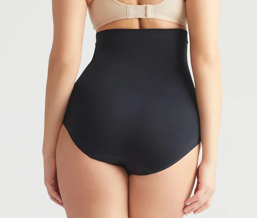 High Waist Smoothing Brief in Black