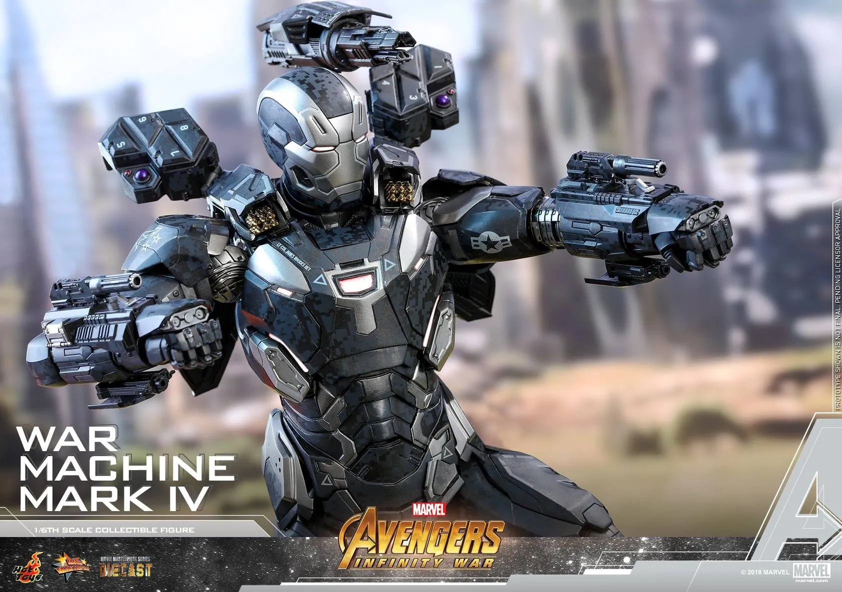 Hot Toys - MMS499D26 - Avengers - Infinity War - 1/6th scale War Machine Mark IV Collectible Figure