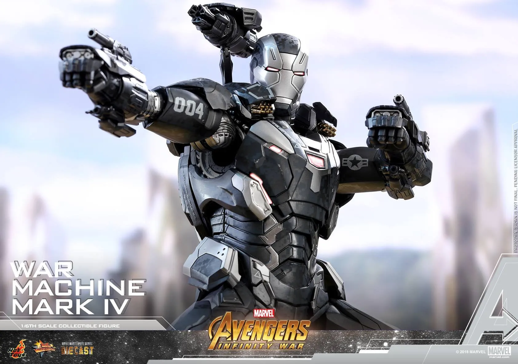 Hot Toys - MMS499D26 - Avengers - Infinity War - 1/6th scale War Machine Mark IV Collectible Figure