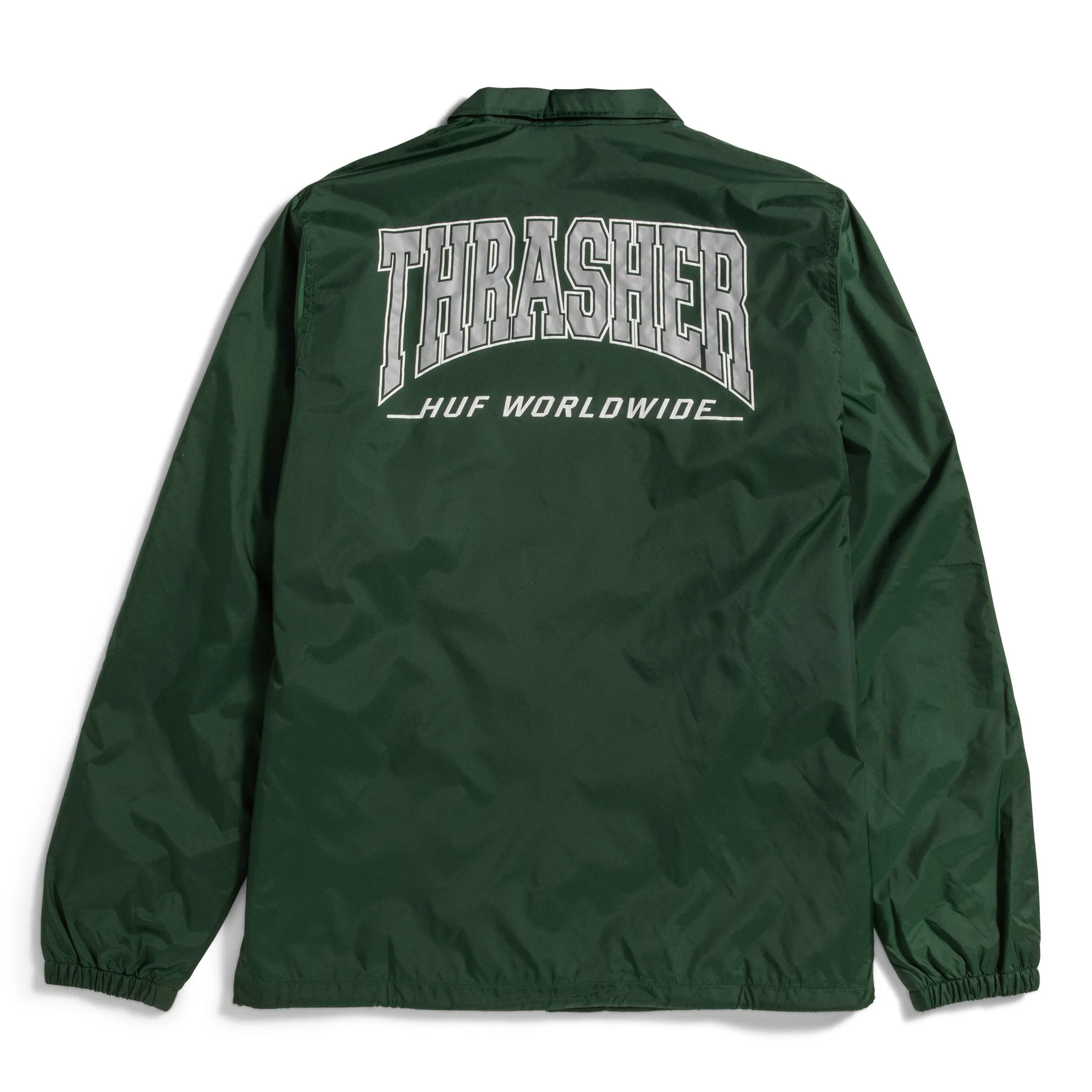 HUF x Thrasher Split Coaches Jacket - Forest Green