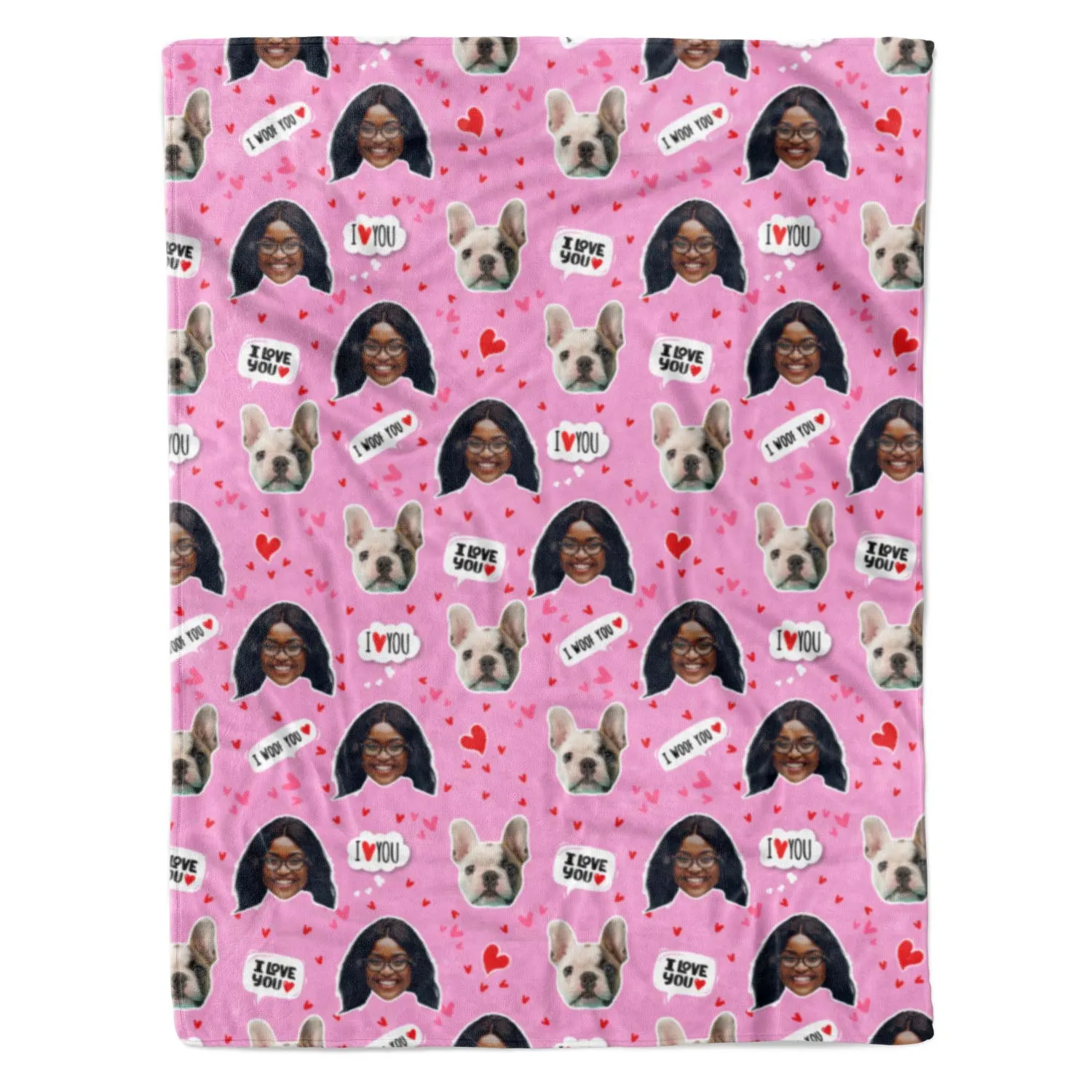 I Woof You Personalised Blanket