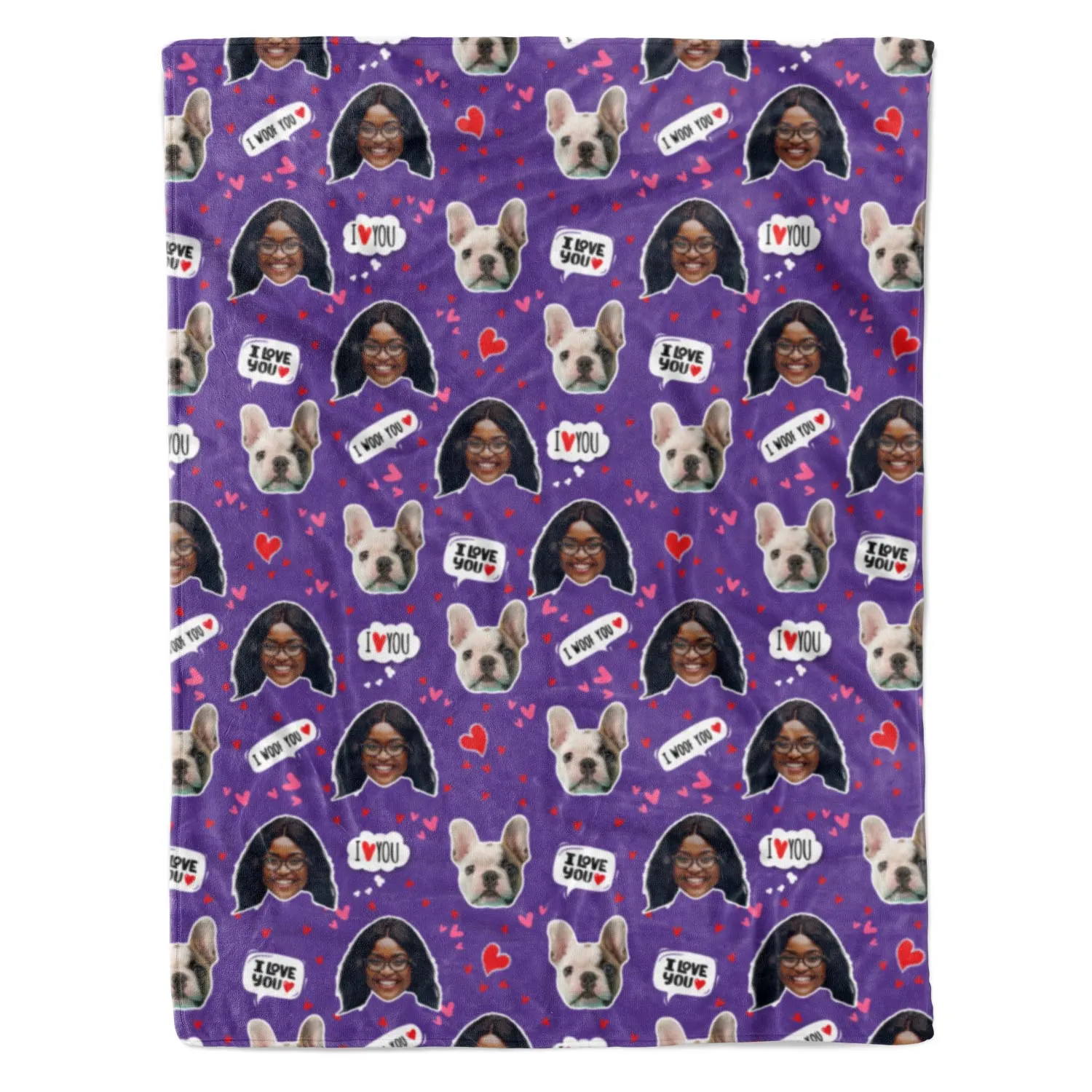 I Woof You Personalised Blanket