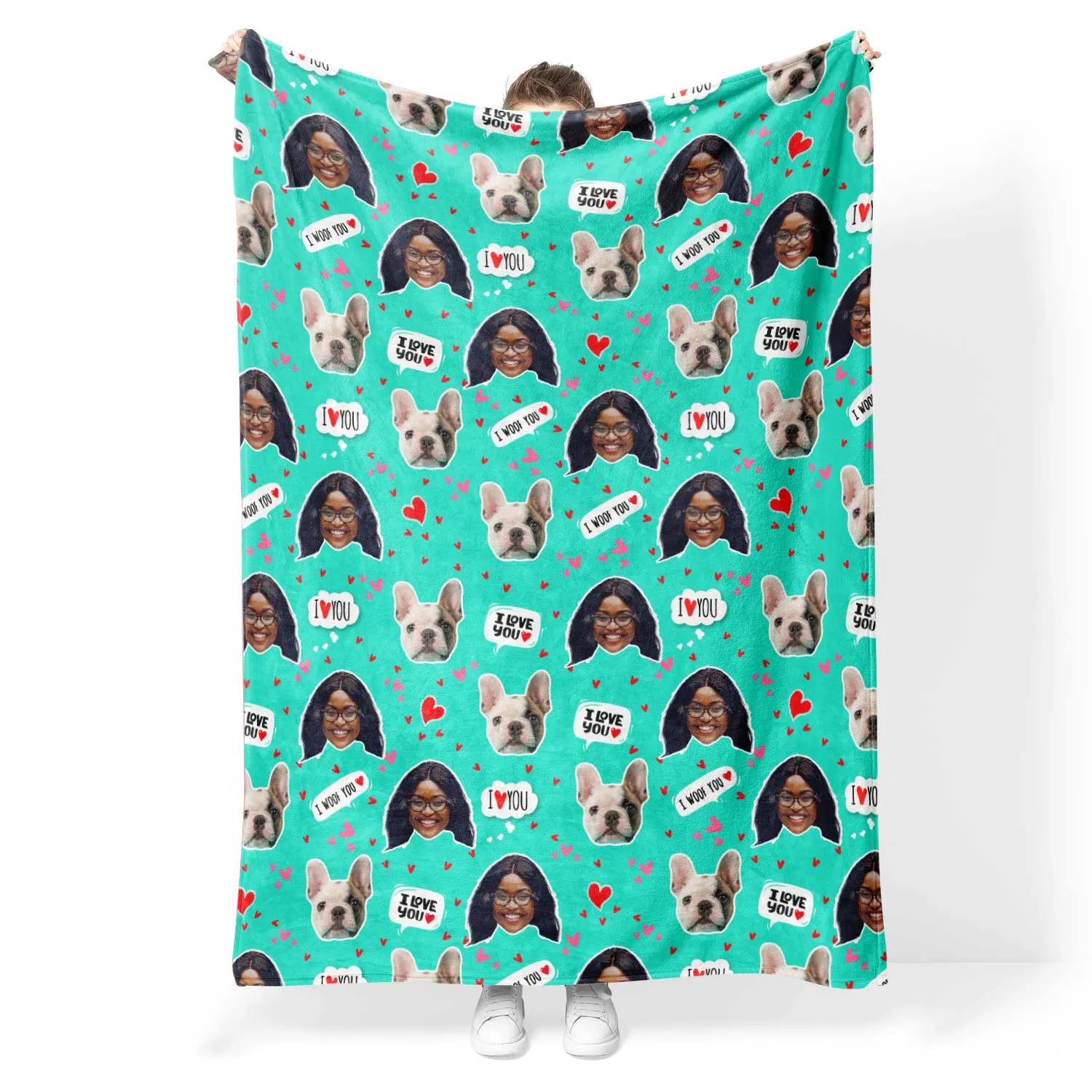 I Woof You Personalised Blanket