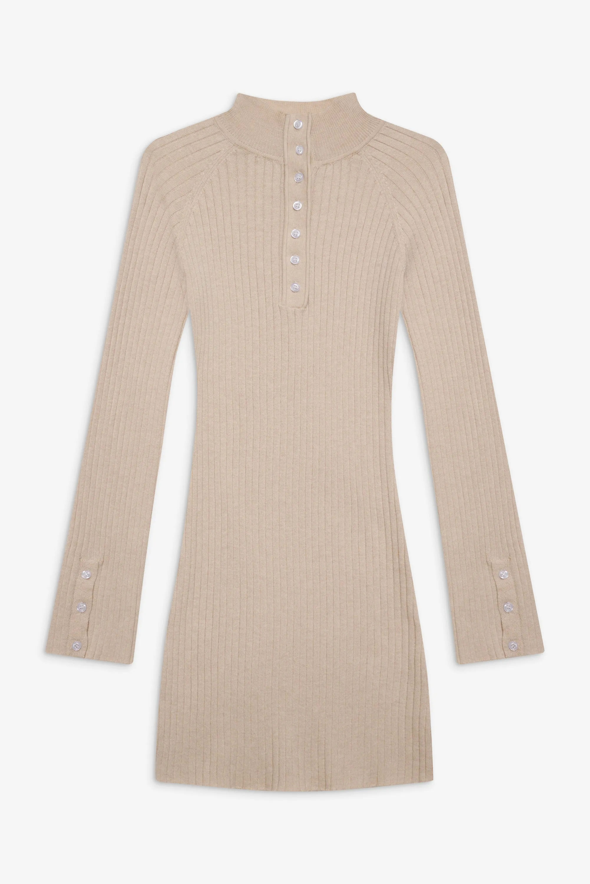 Isla Long Sleeve Mini Dress - Cream