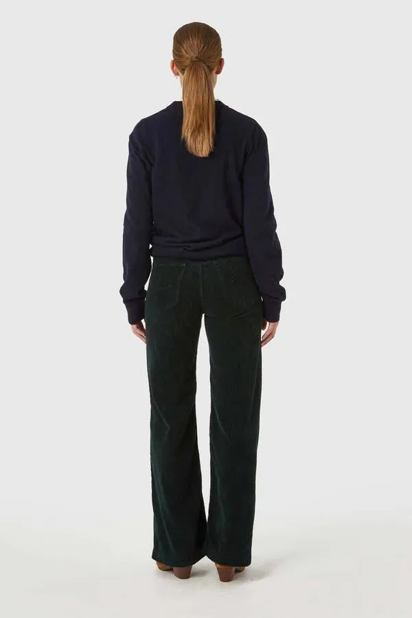 jane corduroy pants dark green