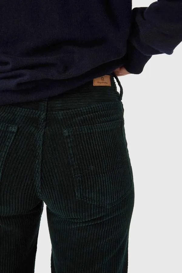 jane corduroy pants dark green