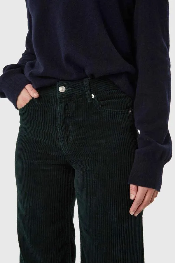 jane corduroy pants dark green