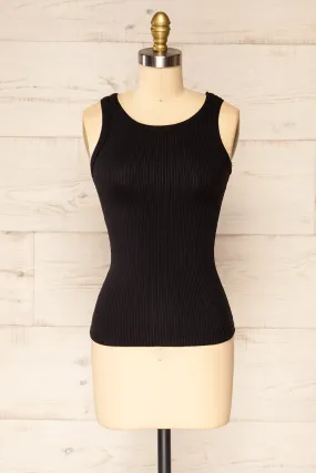 Janee Black | Ribbed Cami w/ Round Neck