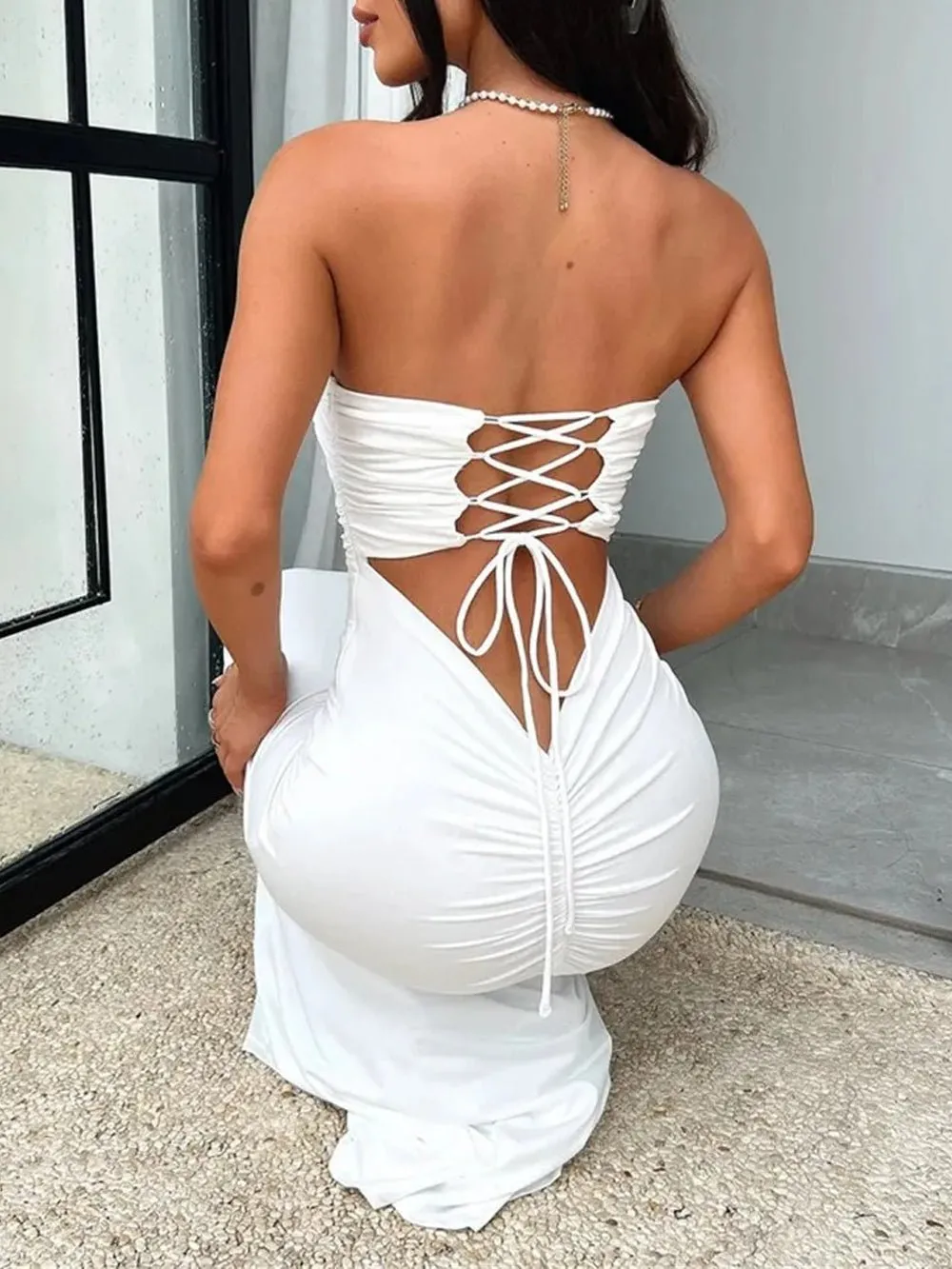 Jessica Off Shoulder Bodycon Maxi Dress