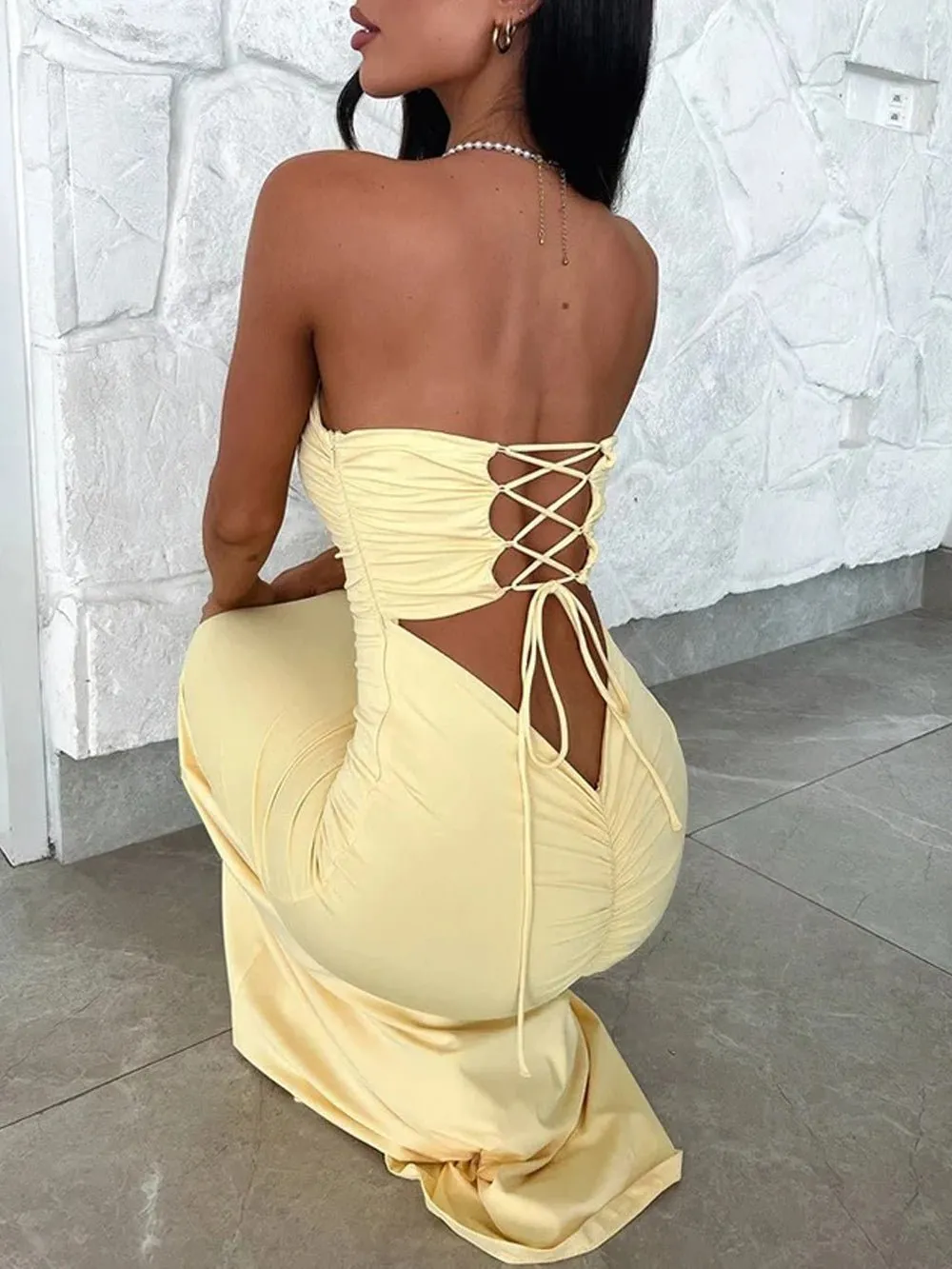 Jessica Off Shoulder Bodycon Maxi Dress