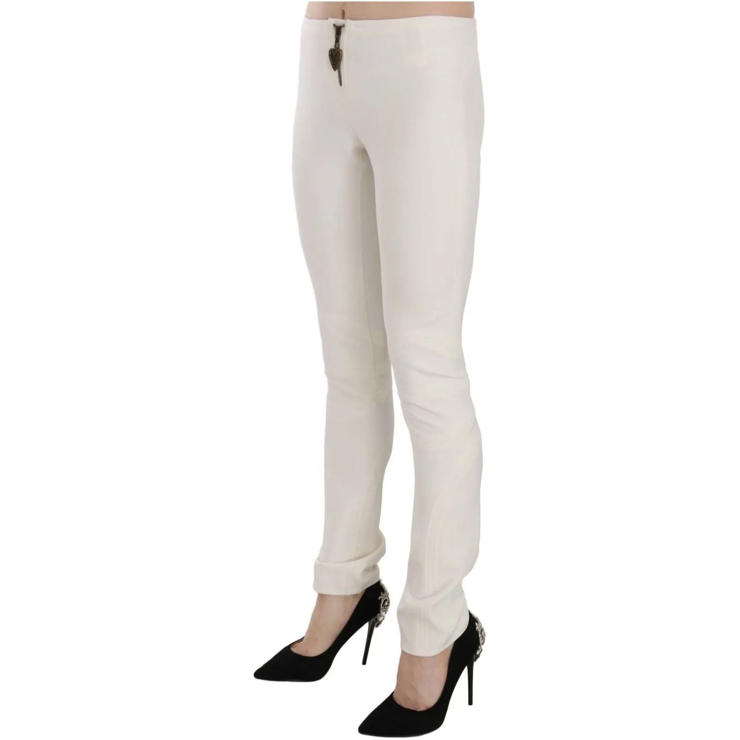 Just Cavalli Elegant Mid Waist Skinny Dress Pants