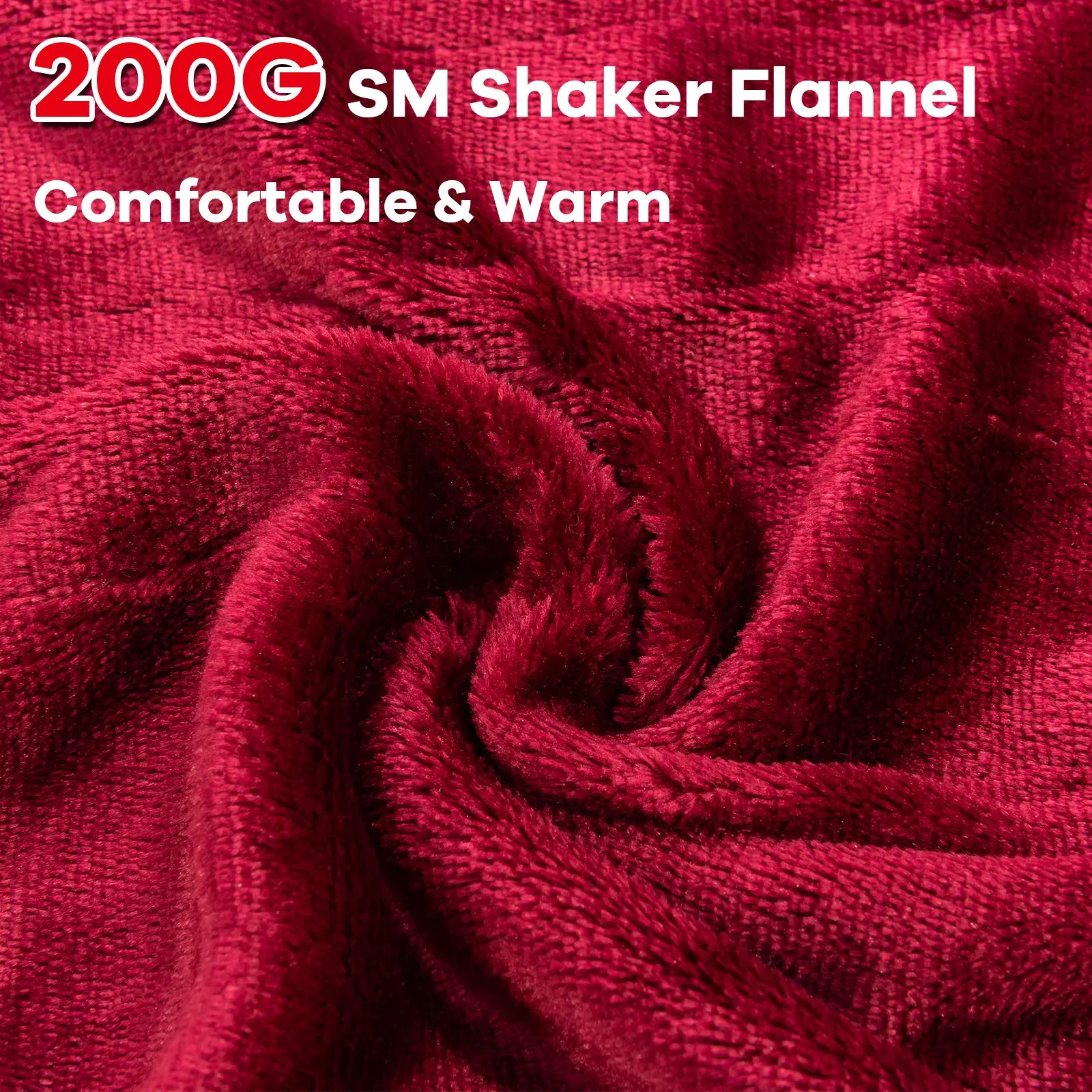 KOMFOTT Electric Heated Blanket, Flannel Electric Blanket Throws,Fast Heating ETL Certification & Machine Washable Design