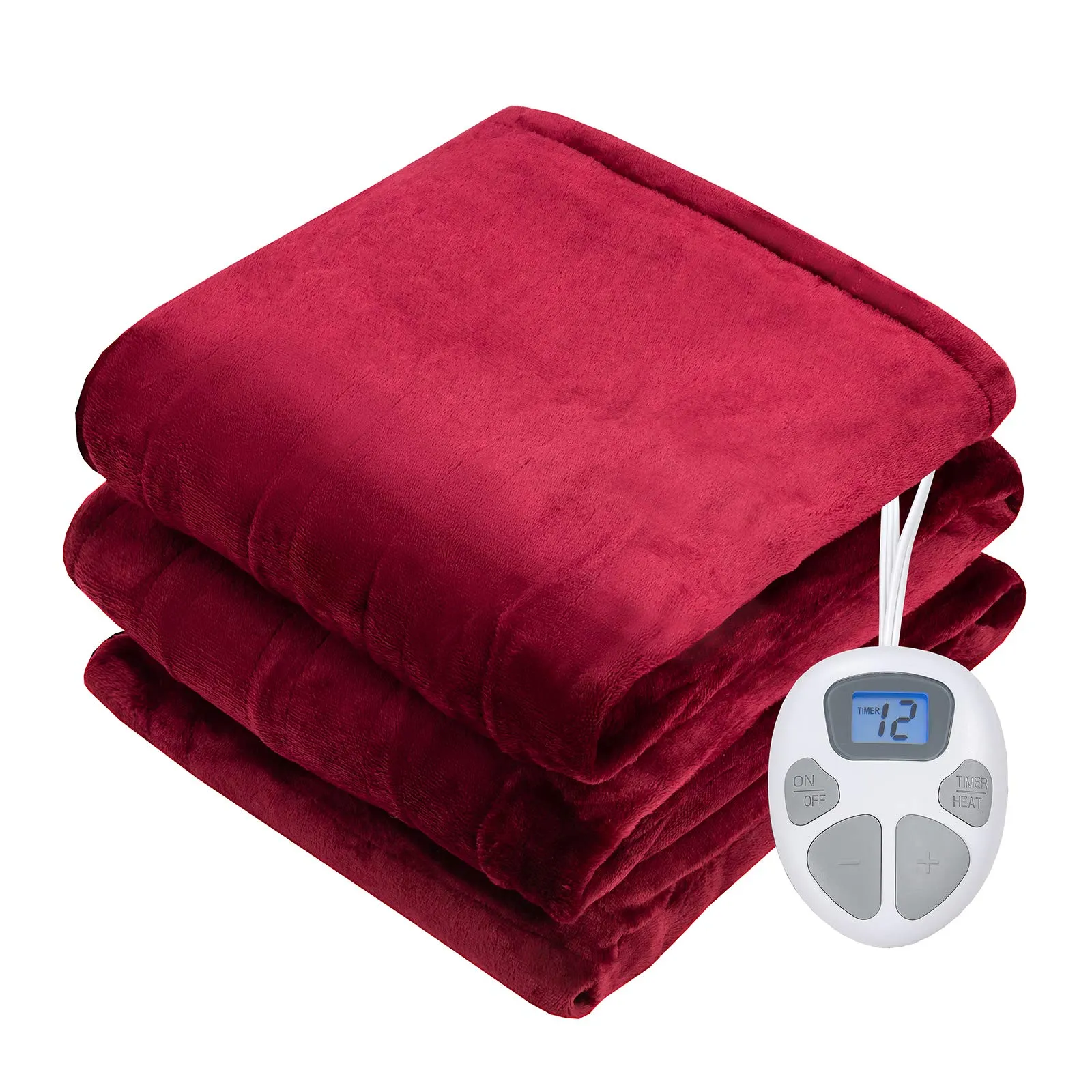 KOMFOTT Electric Heated Blanket, Flannel Electric Blanket Throws,Fast Heating ETL Certification & Machine Washable Design