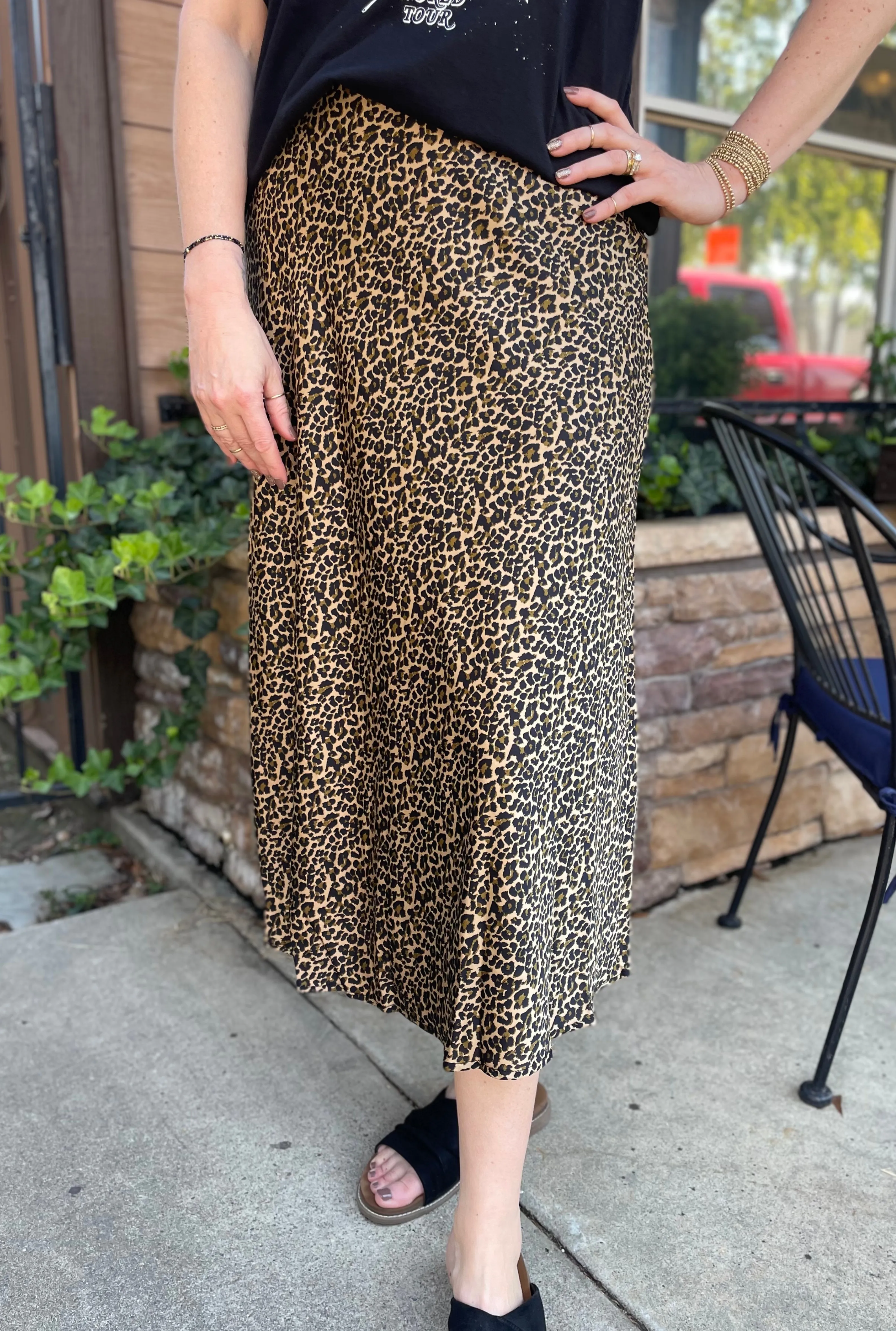 LEOPARD LANIE SKIRT