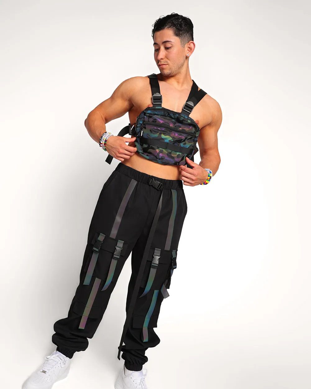 Lightning Fury Rainbow Reflective Joggers