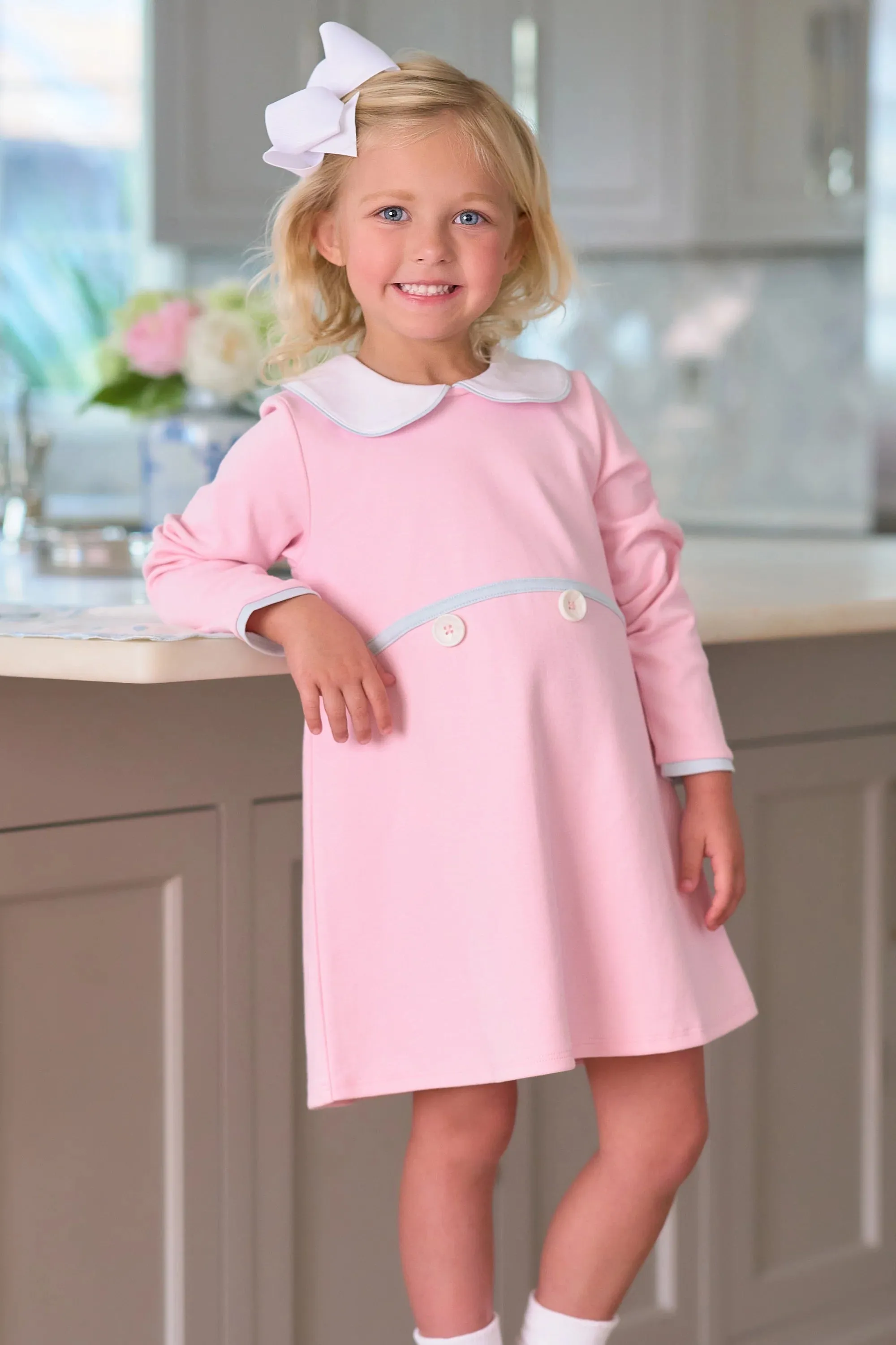 Lindy's Lunch Dress - Palm Beach Pink