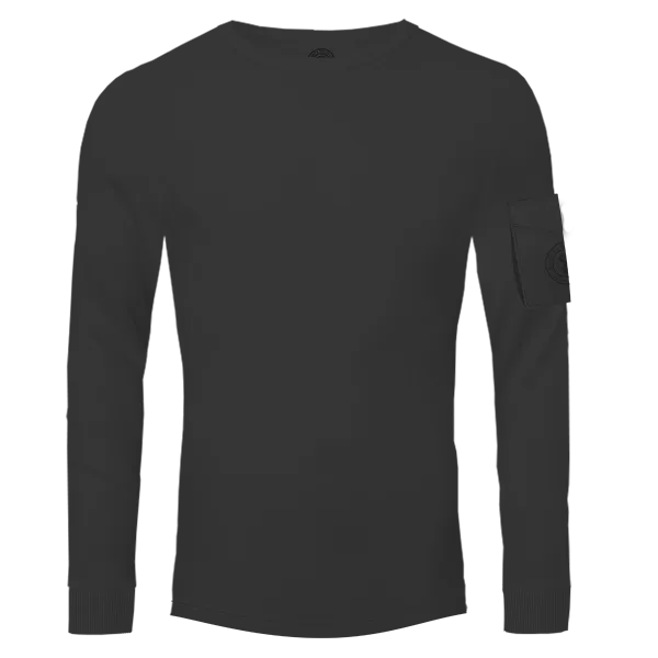 Long Sleeve T-Shirt with Embossed Logo