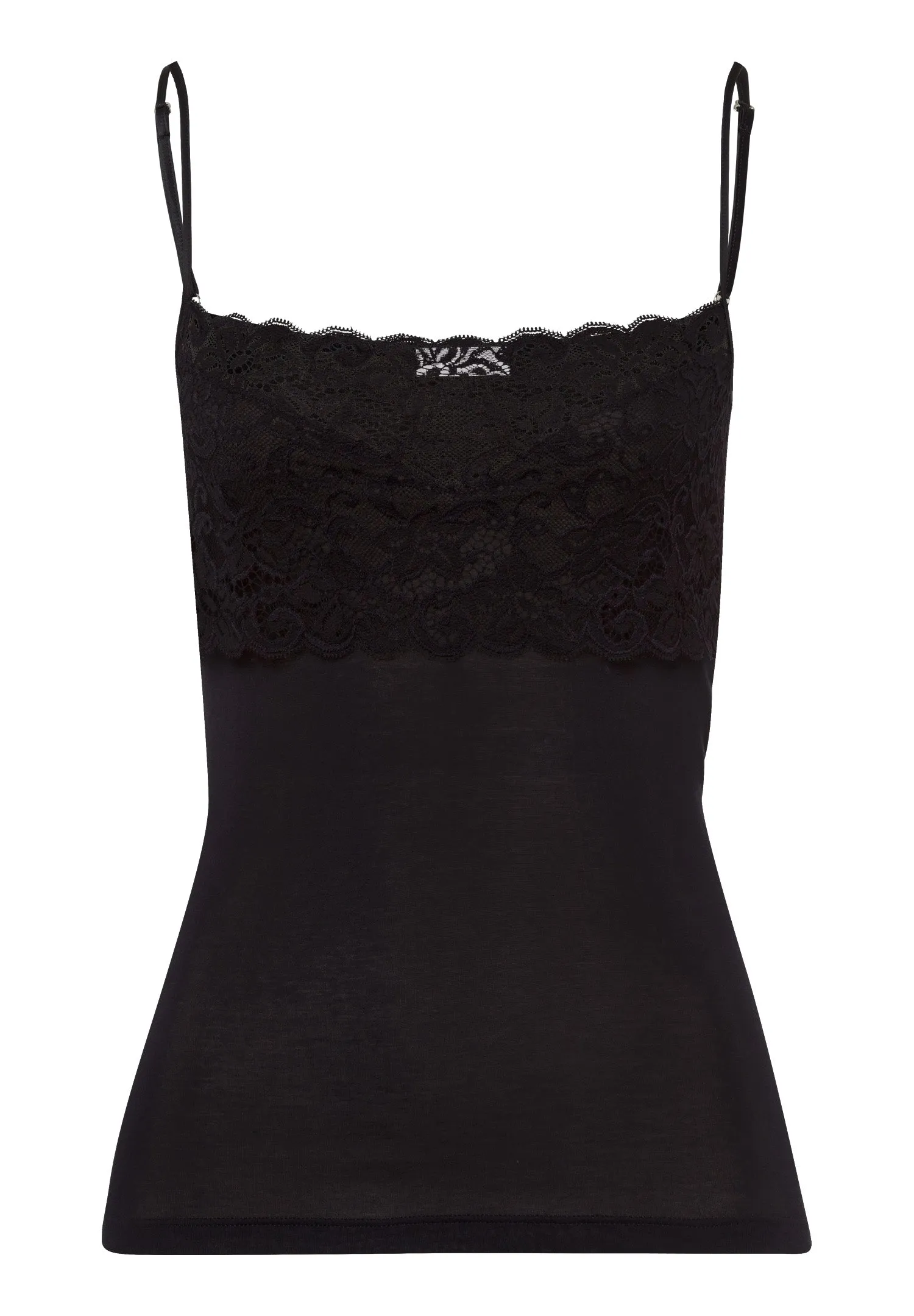 Luxury Moments Wide Lace Camisole | Black 71448-019