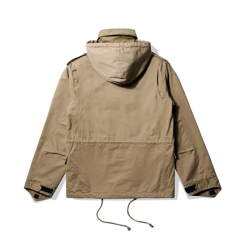 M65 Hooded Jacket Multi-pockets Regular Fit Military Style