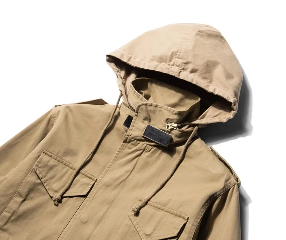 M65 Hooded Jacket Multi-pockets Regular Fit Military Style