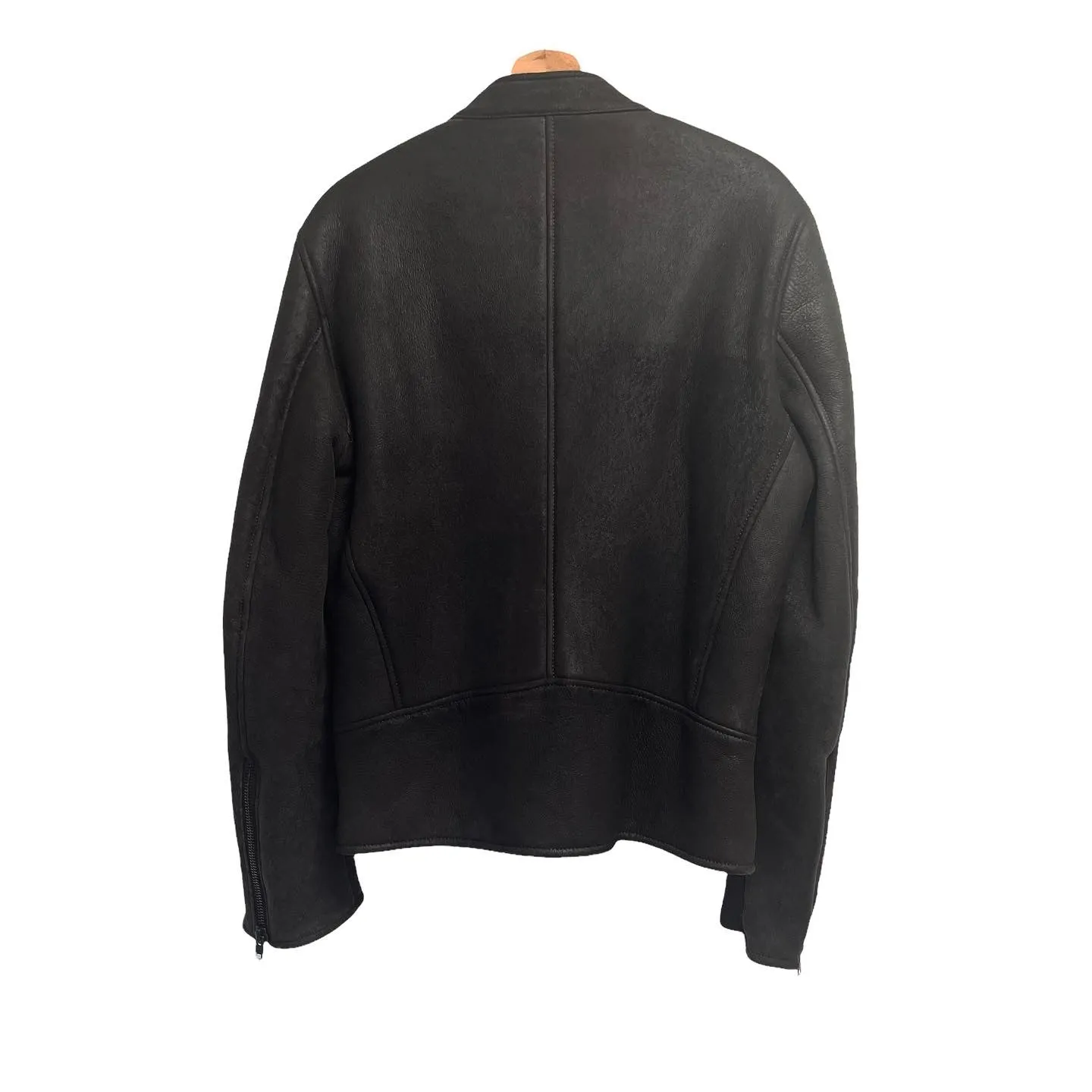 Maison Martin Margiela 5zip Mouton leather jacket