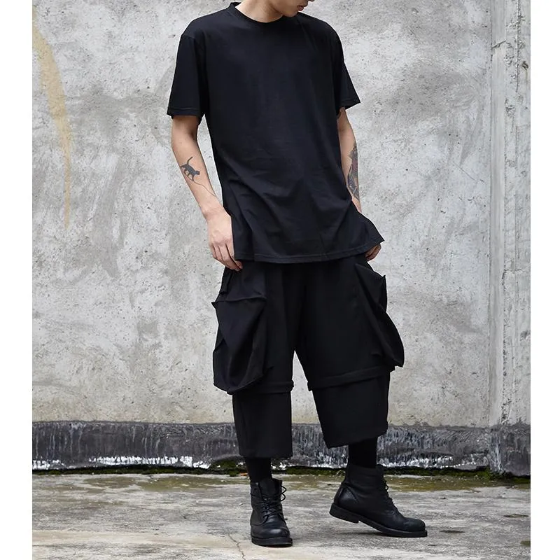 Men Harem Pants Elastic Waist Sweaterpants Trouser Baggy Joggers