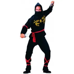 Mens Black Ninja Costume