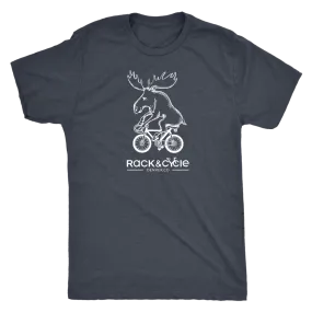 Men's Moose T-Shirt (white ink)