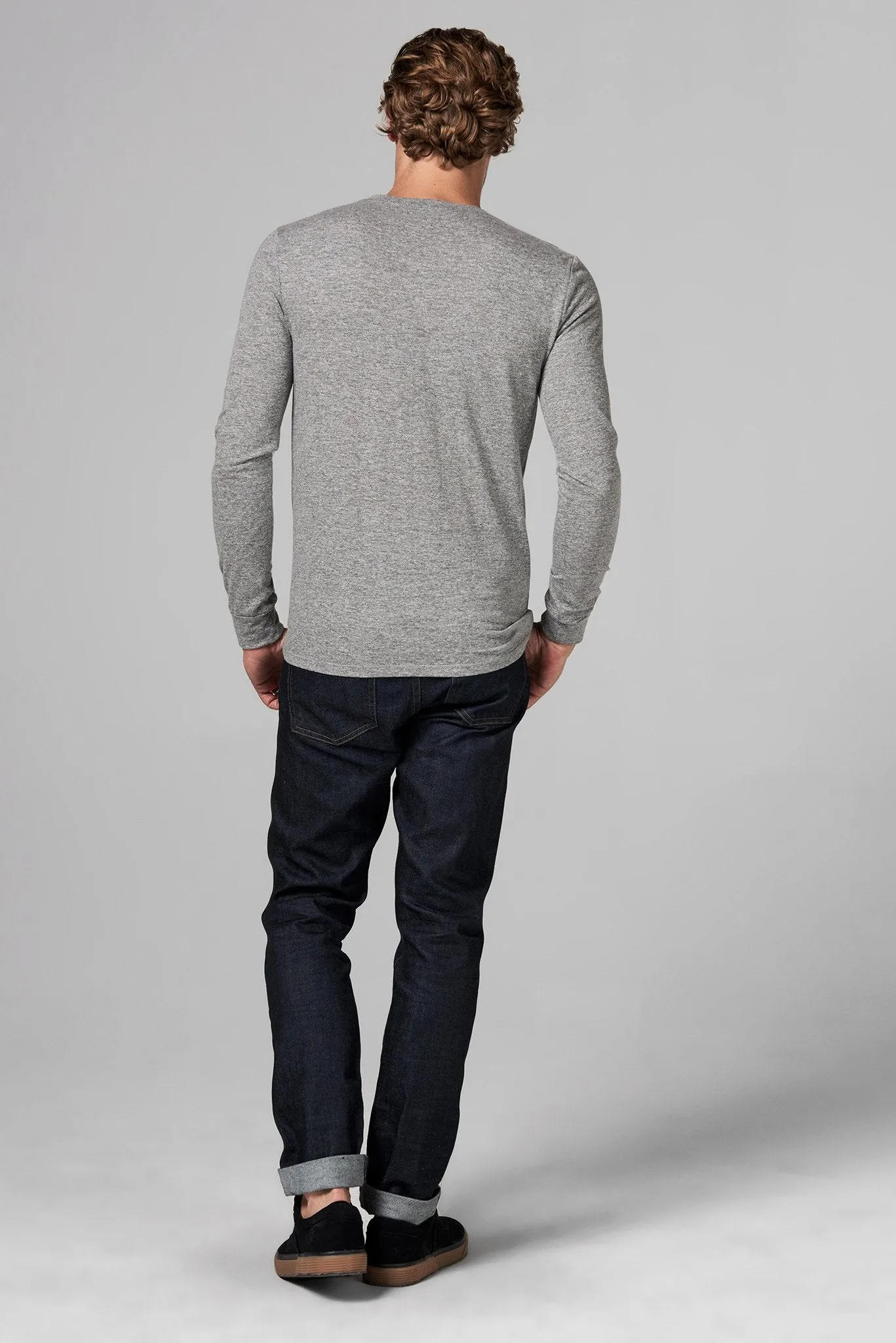 Men's Novelty Texture Long Sleeve Pullover