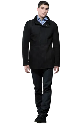 Men's Spanish Black Shearling Jacket