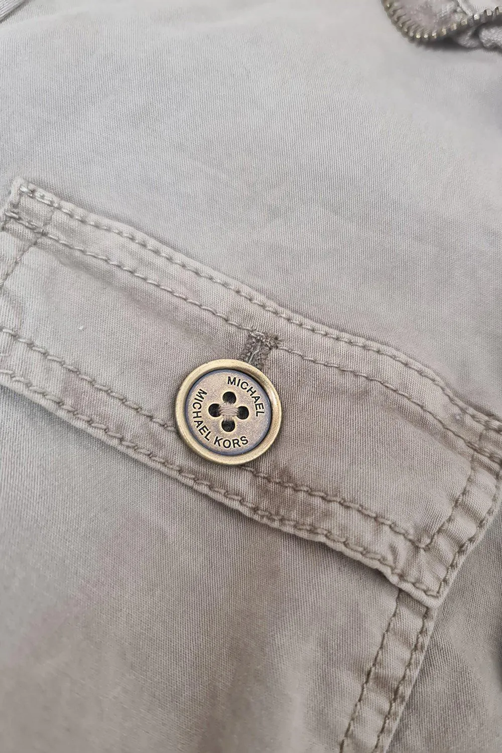 MICHAEL KORS Pale Green Denim Jacket (UK 8)